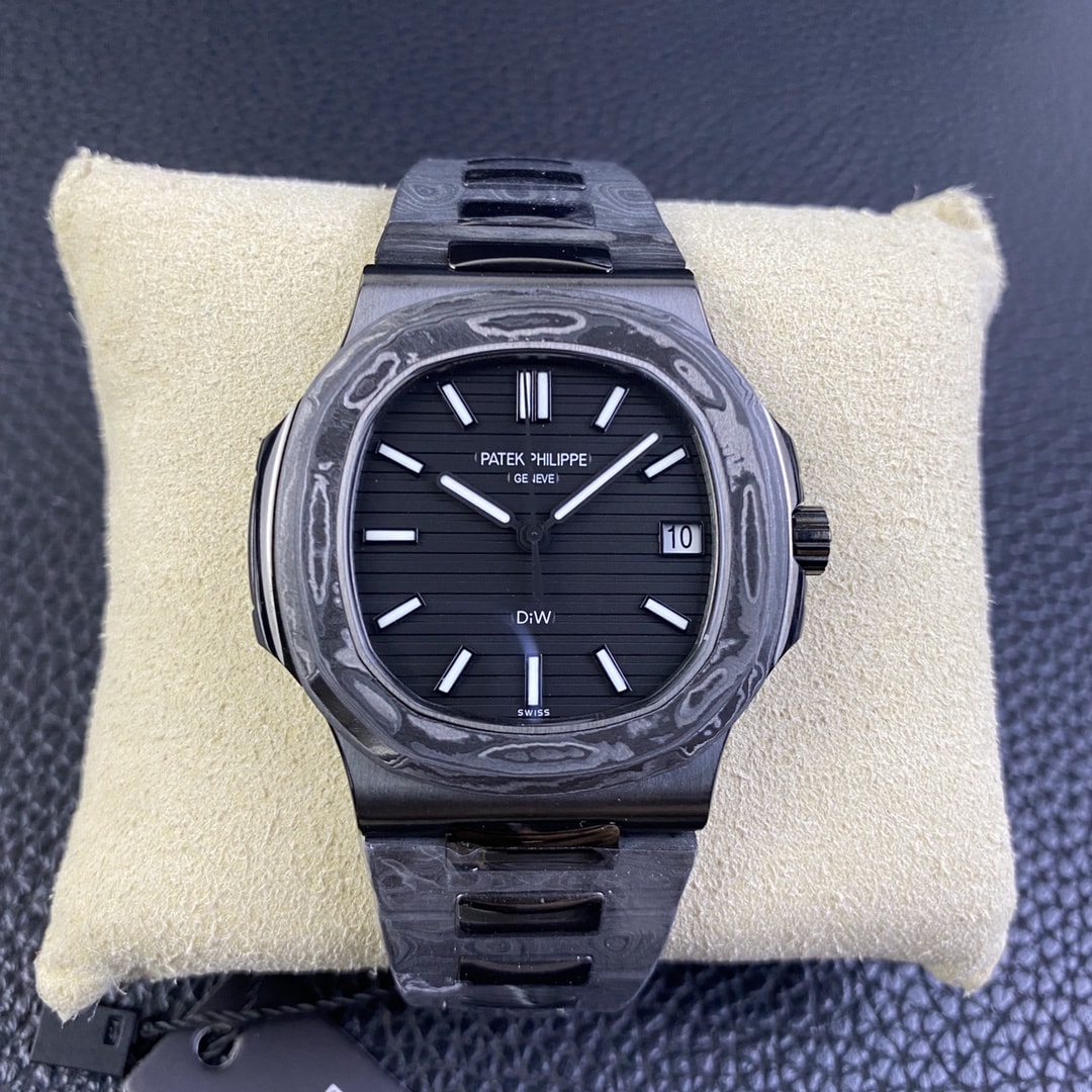 Best Fake Patek Philippe Replica Watch Nautilus All Carbon Black The Black Grail Project(1:1 replica)