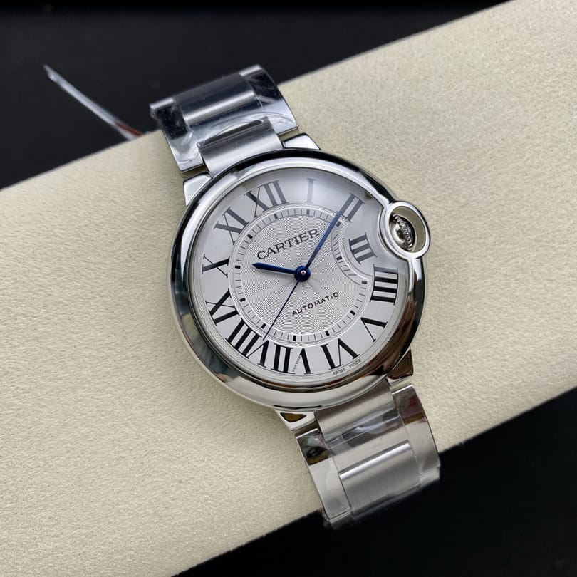 Fake Cartier Watch Ballon Bleu de Cartier Steel 36mm Silver Dial WSBB0048 mechanical movement 3KF(1:1 replica)