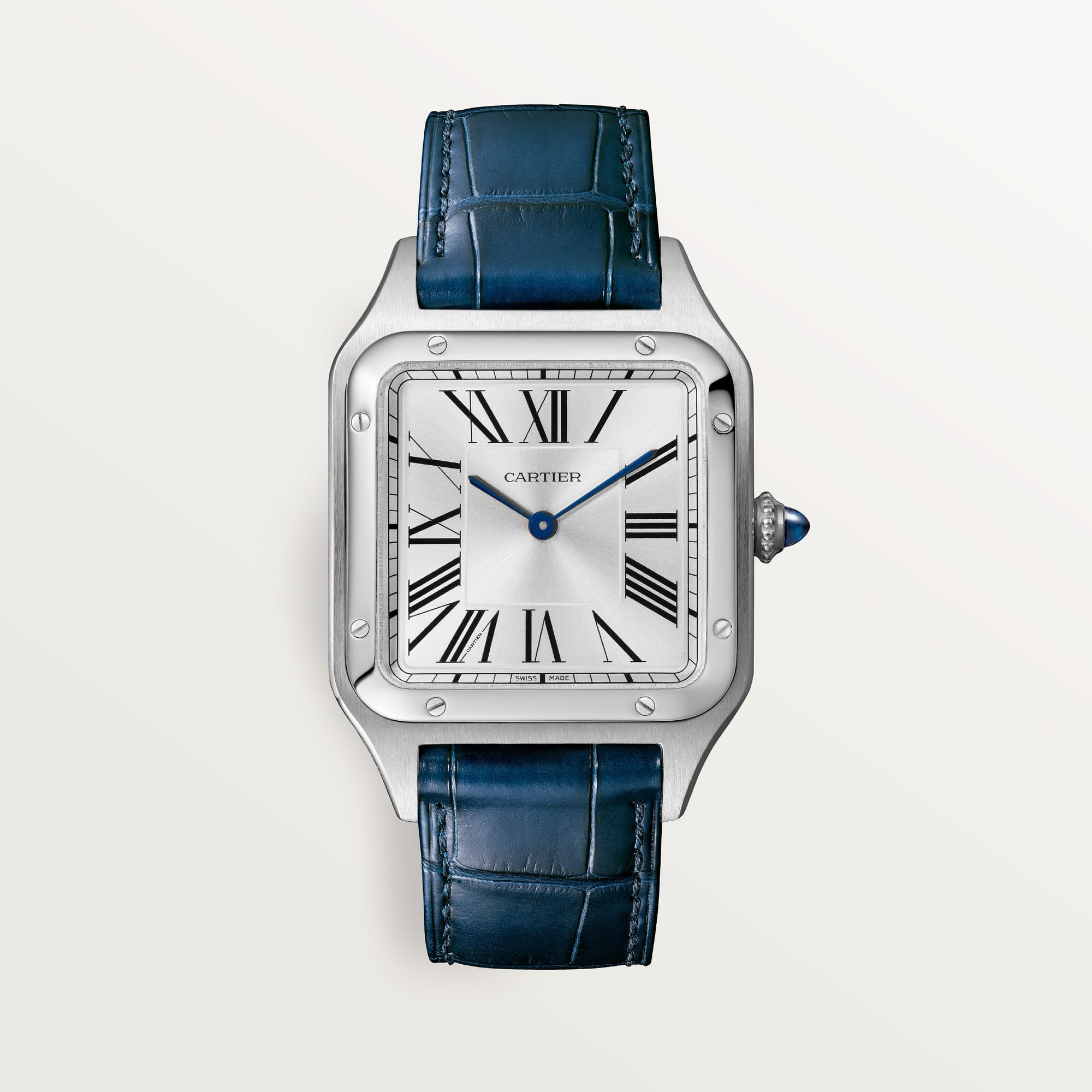 fake cartier watch Santos-Dumont large model high autonomy quartz movement(1:1 replica)
