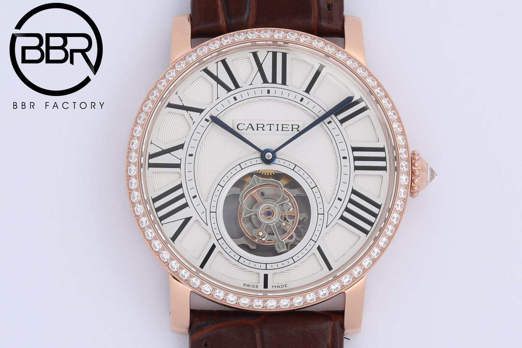 CARTER ROTONDE DE ROMA - Reference - HPI00593 - Cartier One Piece Tourbillon - Pink Gold(1:1 replica)