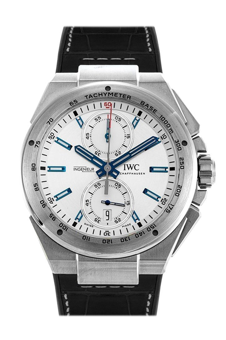IWC Ingenieur Chronograph Racer Silver Dial Rubber Strap 46mm Men's Watch IW378509(1:1 replica)