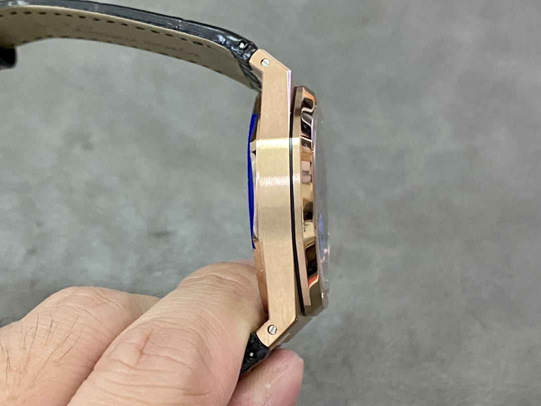 Audemars Piguet Replica AP Watch Royal Oak 41mm Rose Gold Black Dial 15510OR.OO.D002CR.02-APS(1:1 replica)