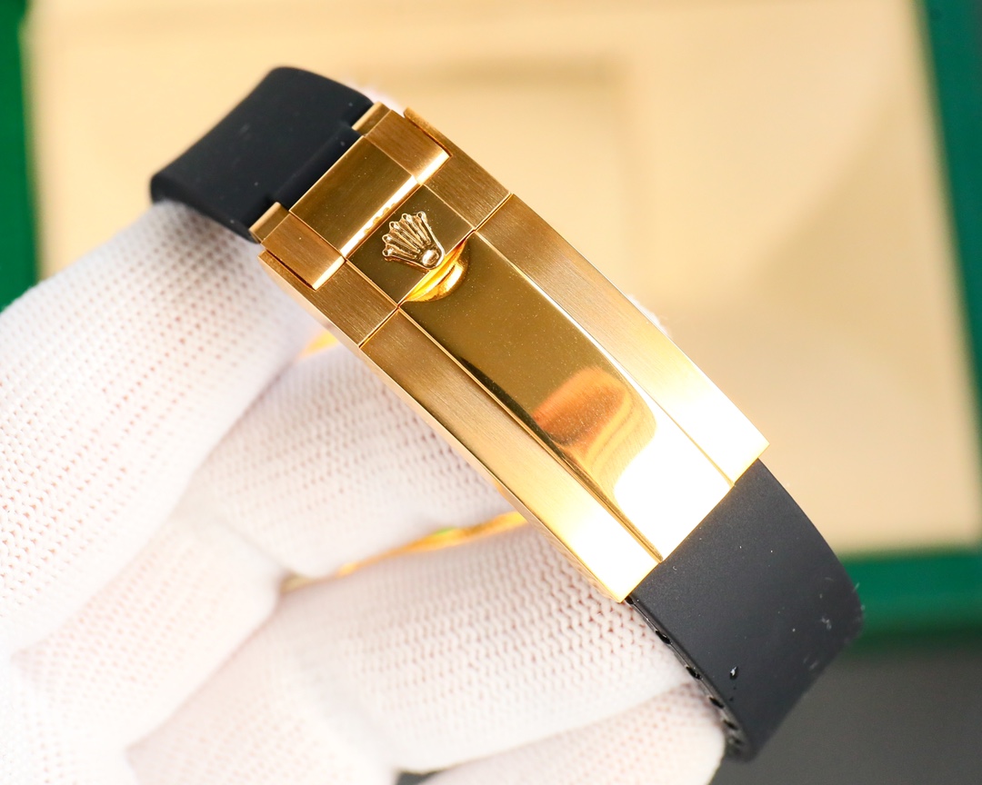 Rolex Logbook Full Luxury-Roman Diamond Dial-18k Nano-Technology 41MM-Golden(1:1 replica)