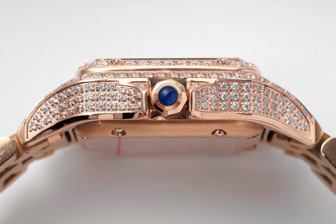 Cartier Cheetah Full of Diamonds Ladies' 37MM-Rose Gold(1:1 replica)