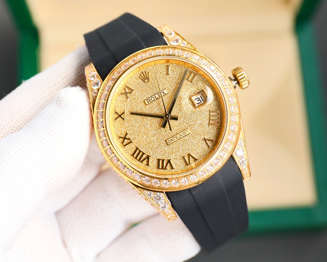 Rolex Logbook Full Luxury Model - Brilliant Roman Dial - 18k Nano-Technology 41MM(1:1 replica)