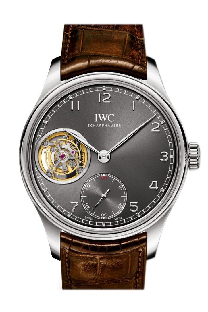 IWC Portuguese Tourbillon Hand Wound White Gold Men's Watch IW546301(1:1 replica)