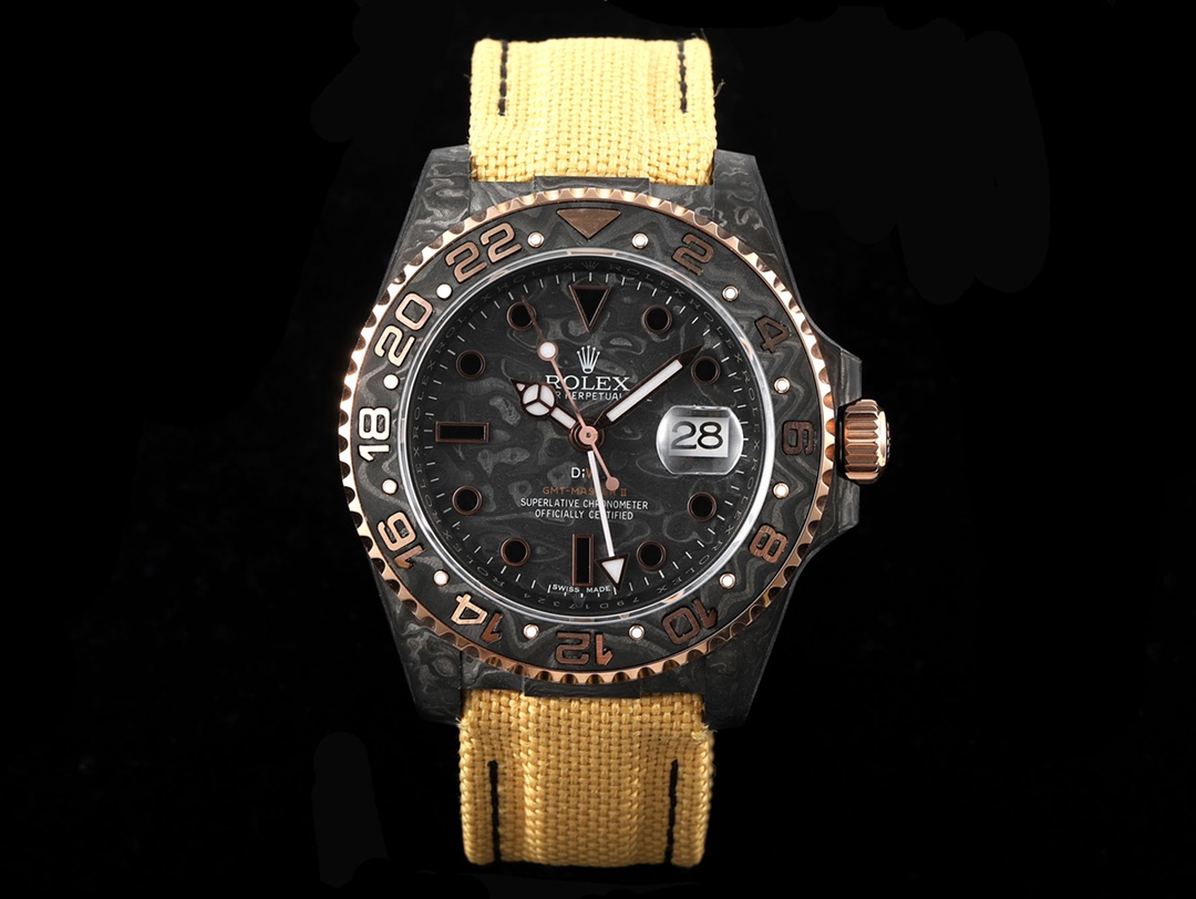 Diw New Rolex Ultra Limited Edition GMT-MASTER II-Carbon Fiber-Yellow(1:1 replica)