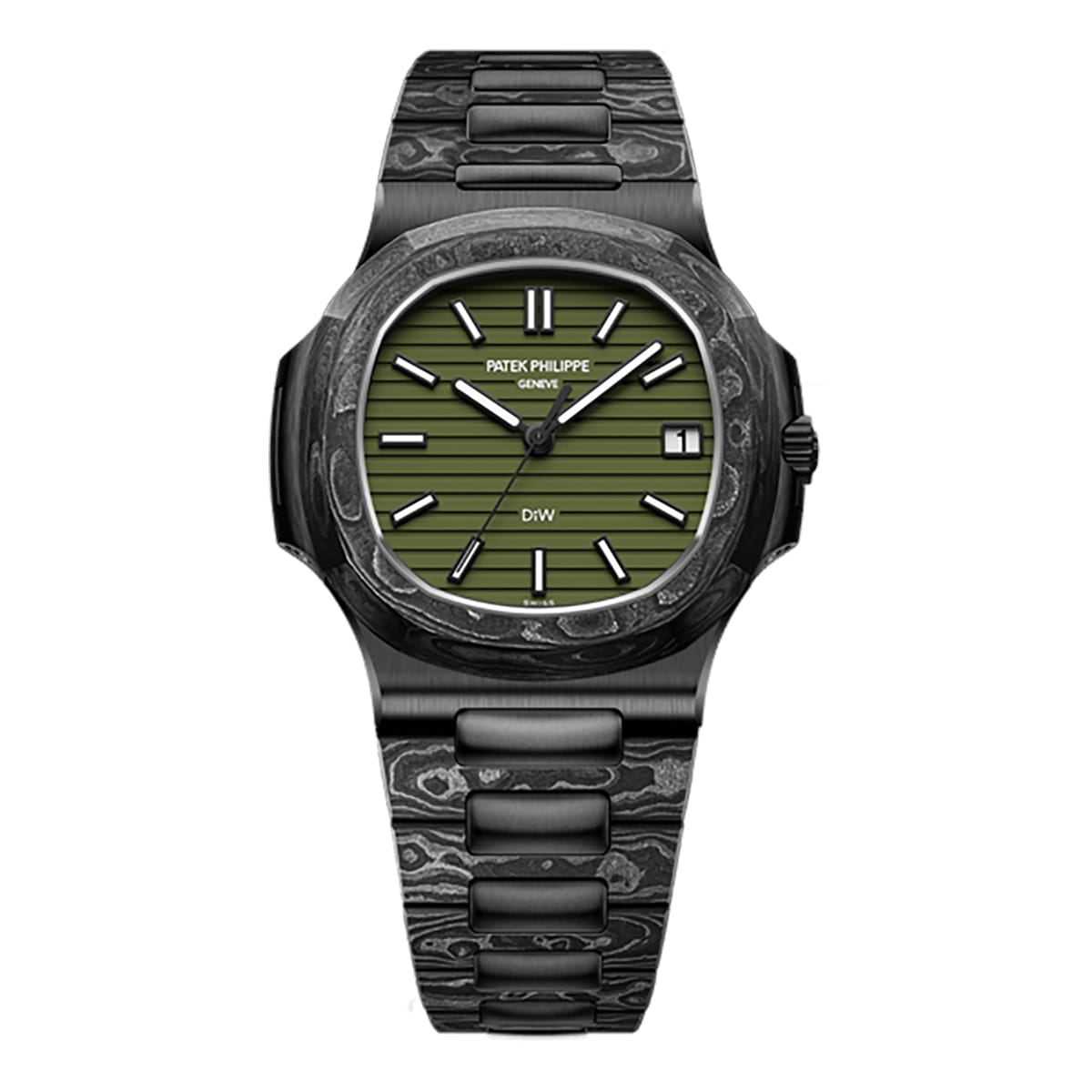 Best Fake Patek Philippe Replica Watch Nautilus The Black Grail Khaki The Black Grail Project(1:1 replica)