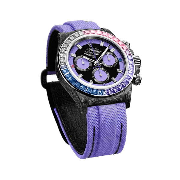 ROLEX Diw Daytona carbon rainbow violet 40mm carbon(1:1 replica)