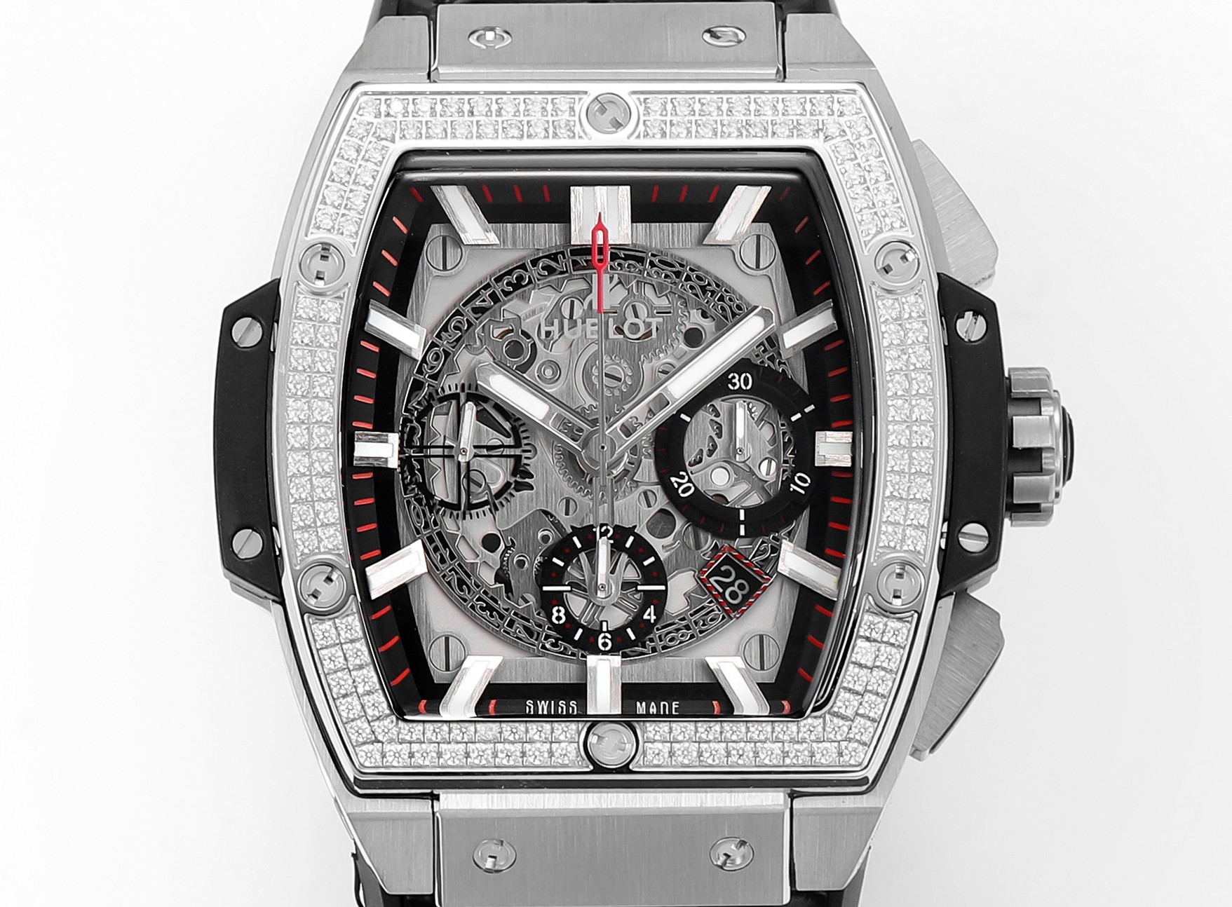 Hublot SPIRIT OF BIG BANG Chronograph, 45 mm Textured rubber strap(1:1 replica)