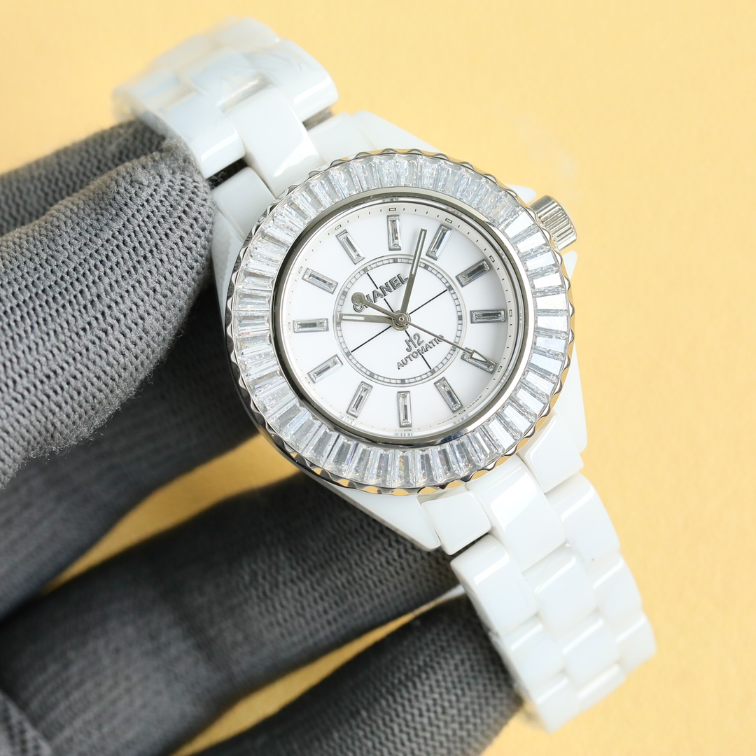 New Super Ceramic - Chanel J12 33mm watch! Goddess Welfare - White(1:1 replica)