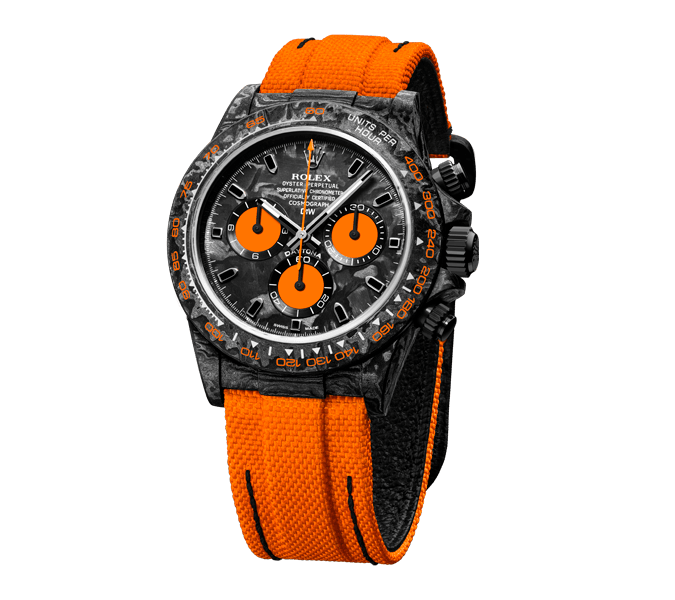 ROLEX Diw Daytona carbon orange edition 40mm oyster black(1:1 replica)