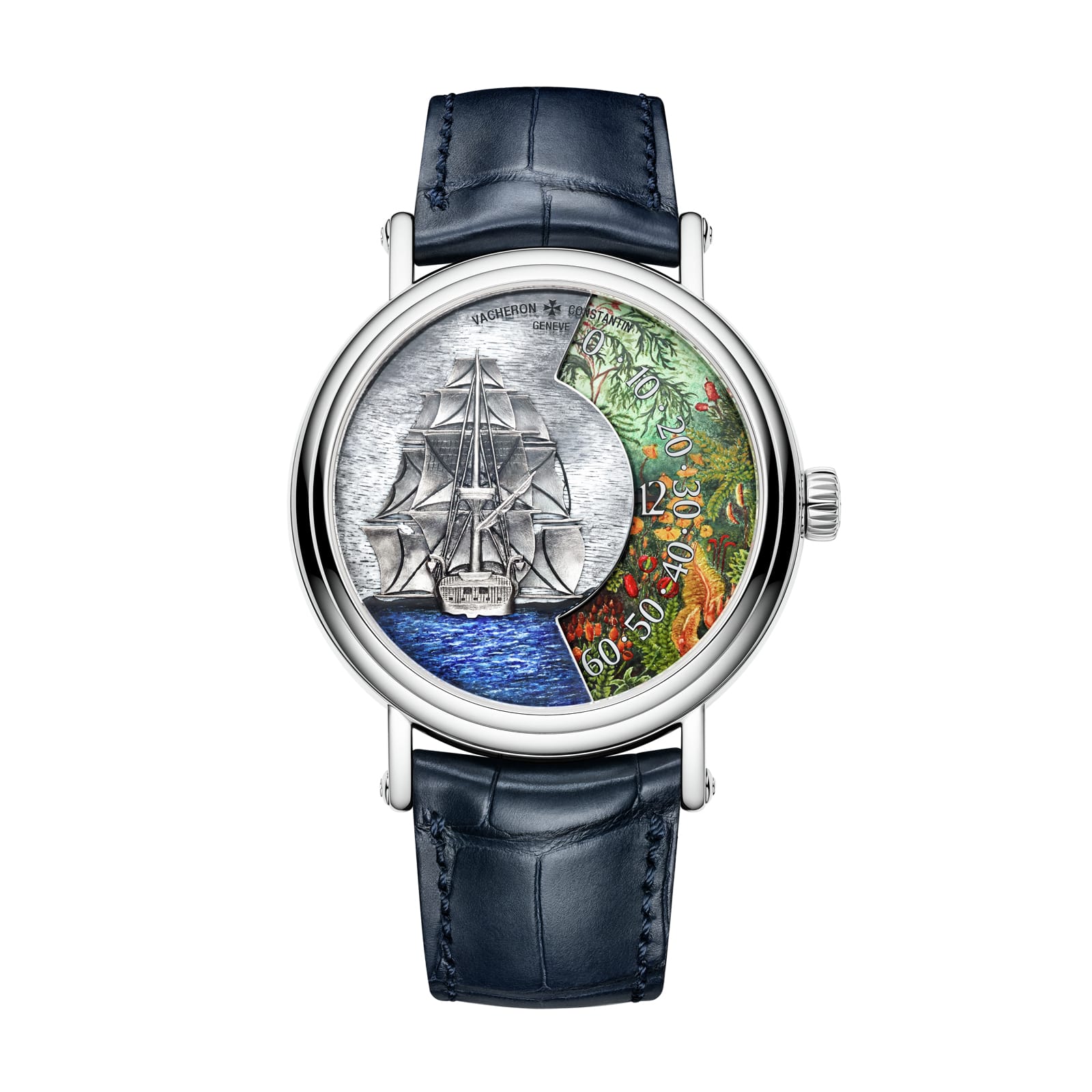 Replica Watches Fake Vacheron Constantin Metiers d'Art Tribute to Explorer Naturalists – Cape Verde Limited edition 41 MM WHITE GOLD(1:1 replica)