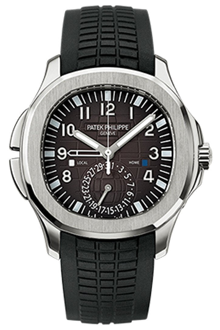 Patek Philippe Aquanaut Dual Time Black Dial Automatic Men's Watch 5164A-001(1:1 replica)