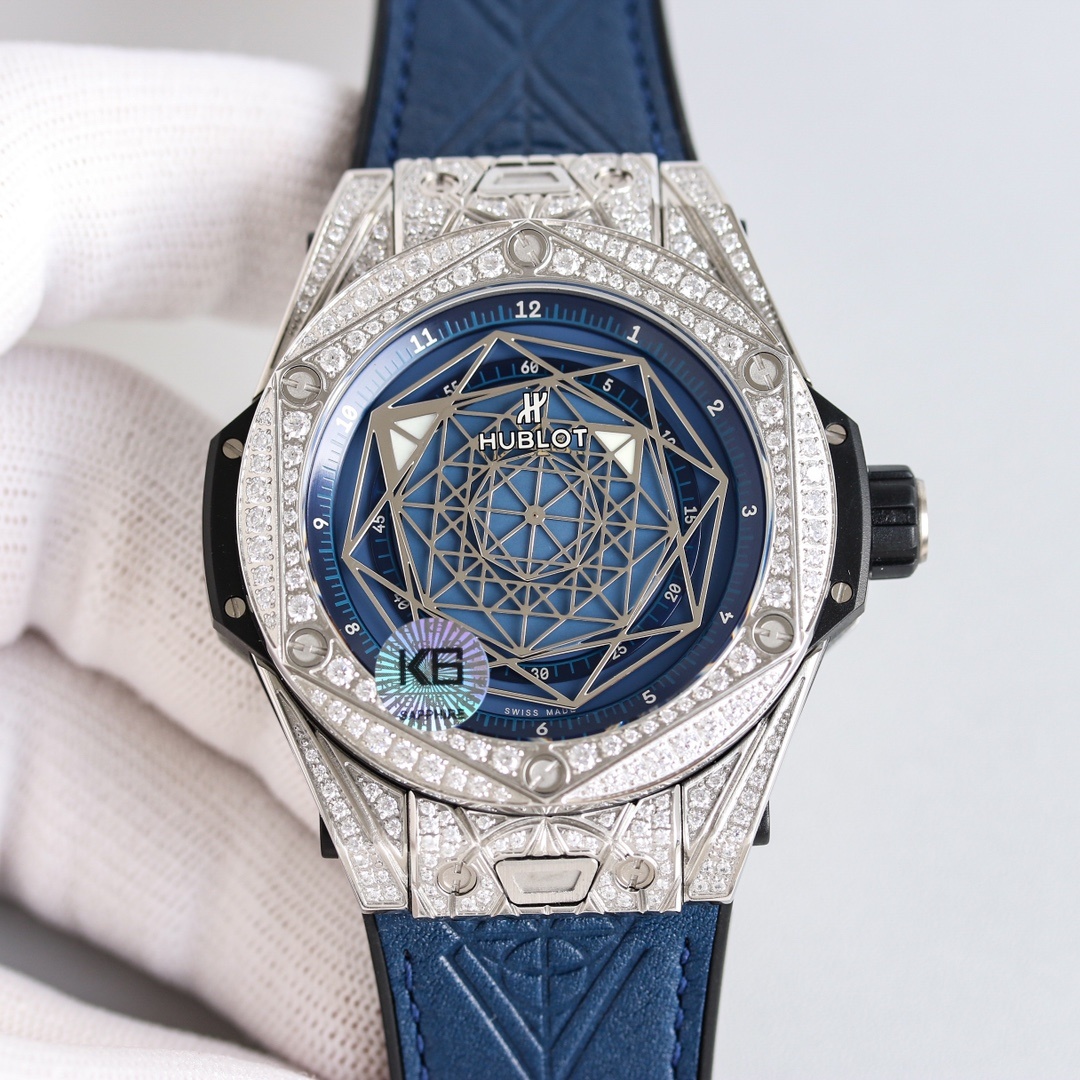 Hublot Big Bang Sang Bleu 45mm Automatic Men's Watch(1:1 replica)