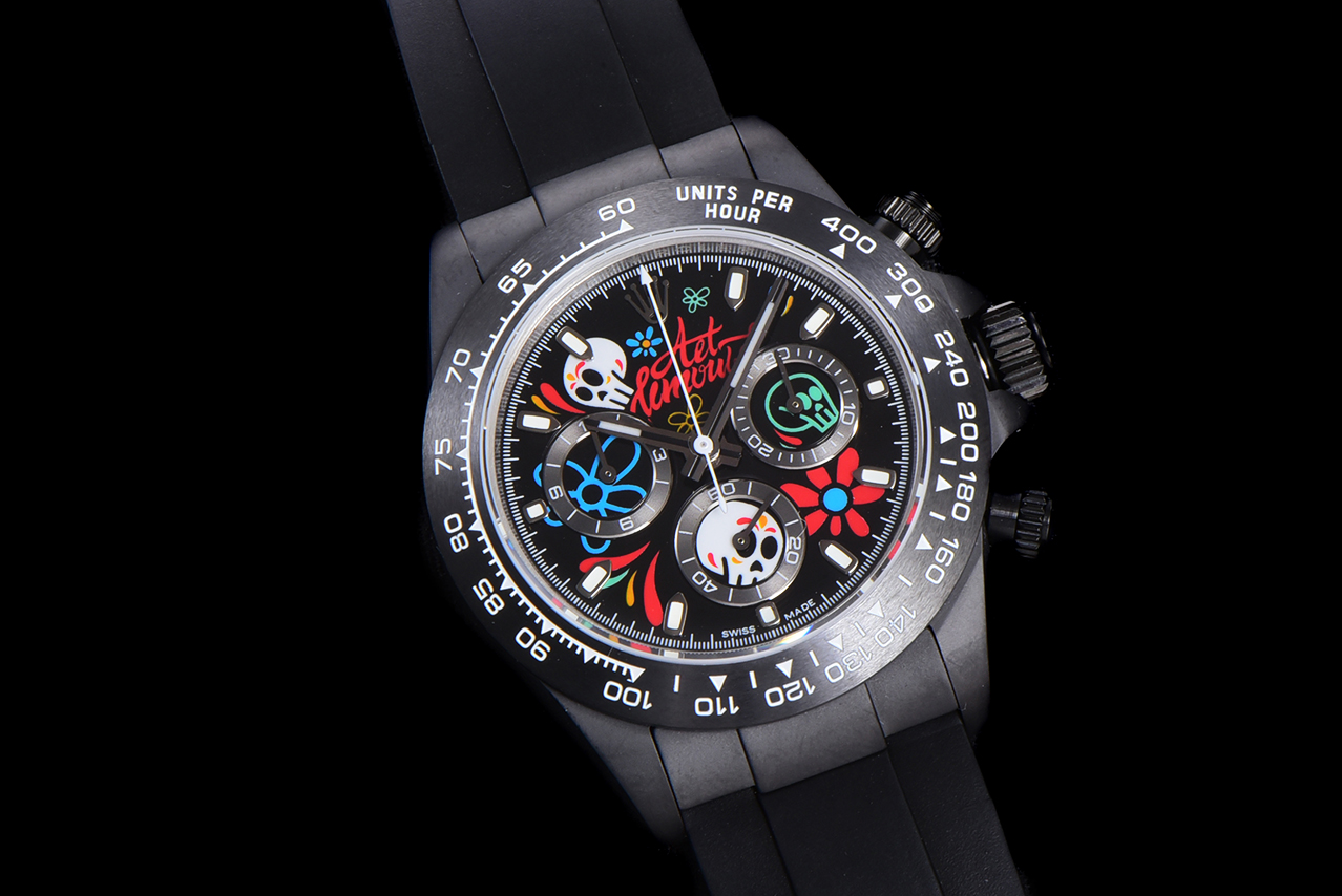 Rolex Daytona-AET x ROLEX x Picasso Crossover-Charles the Great-Black(1:1 replica)