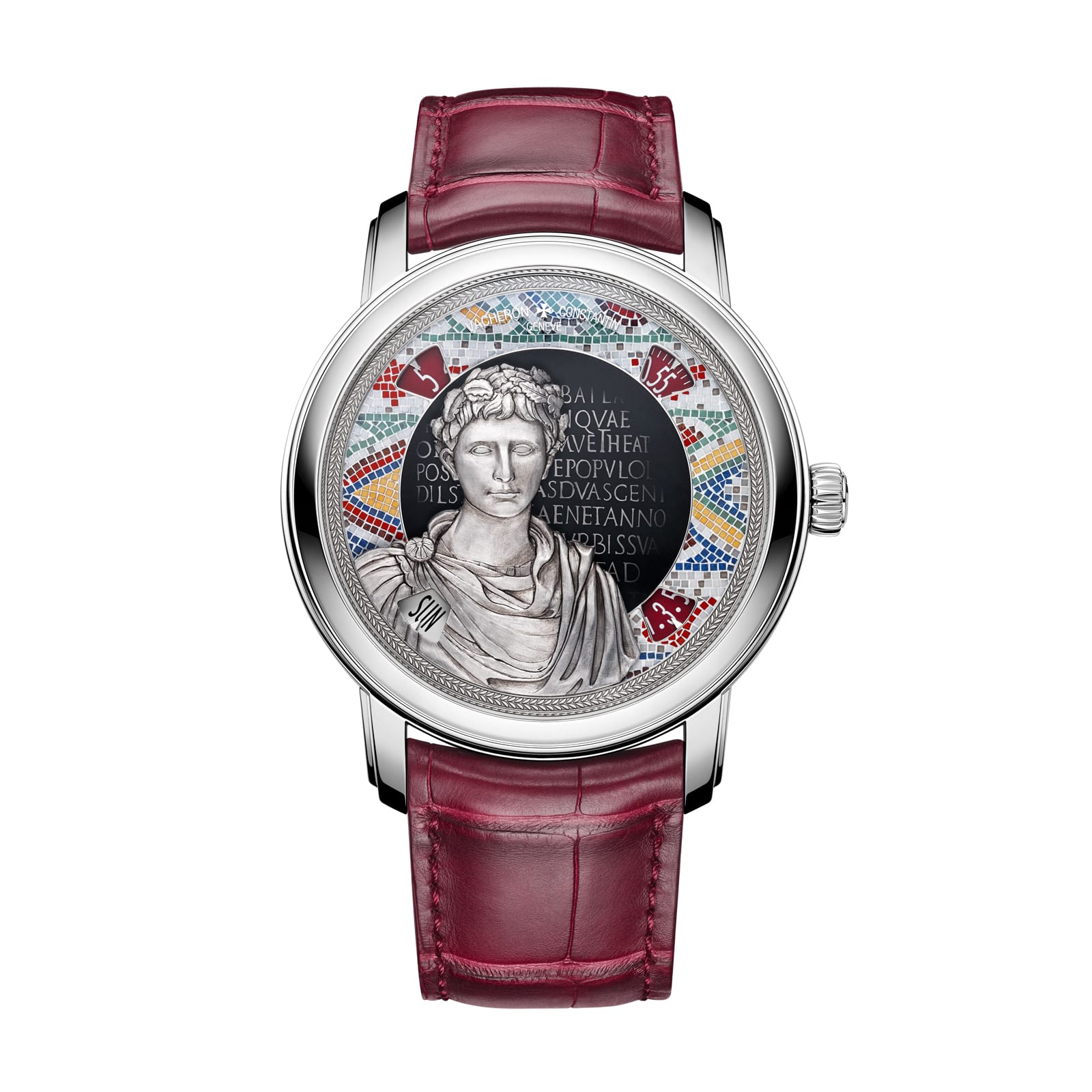 Replica Watches Fake Vacheron Constantin Metiers d'Art Tribute to great civilisations – Buste d'Auguste Limited edition 42 MM WHITE GOLD(1:1 replica)