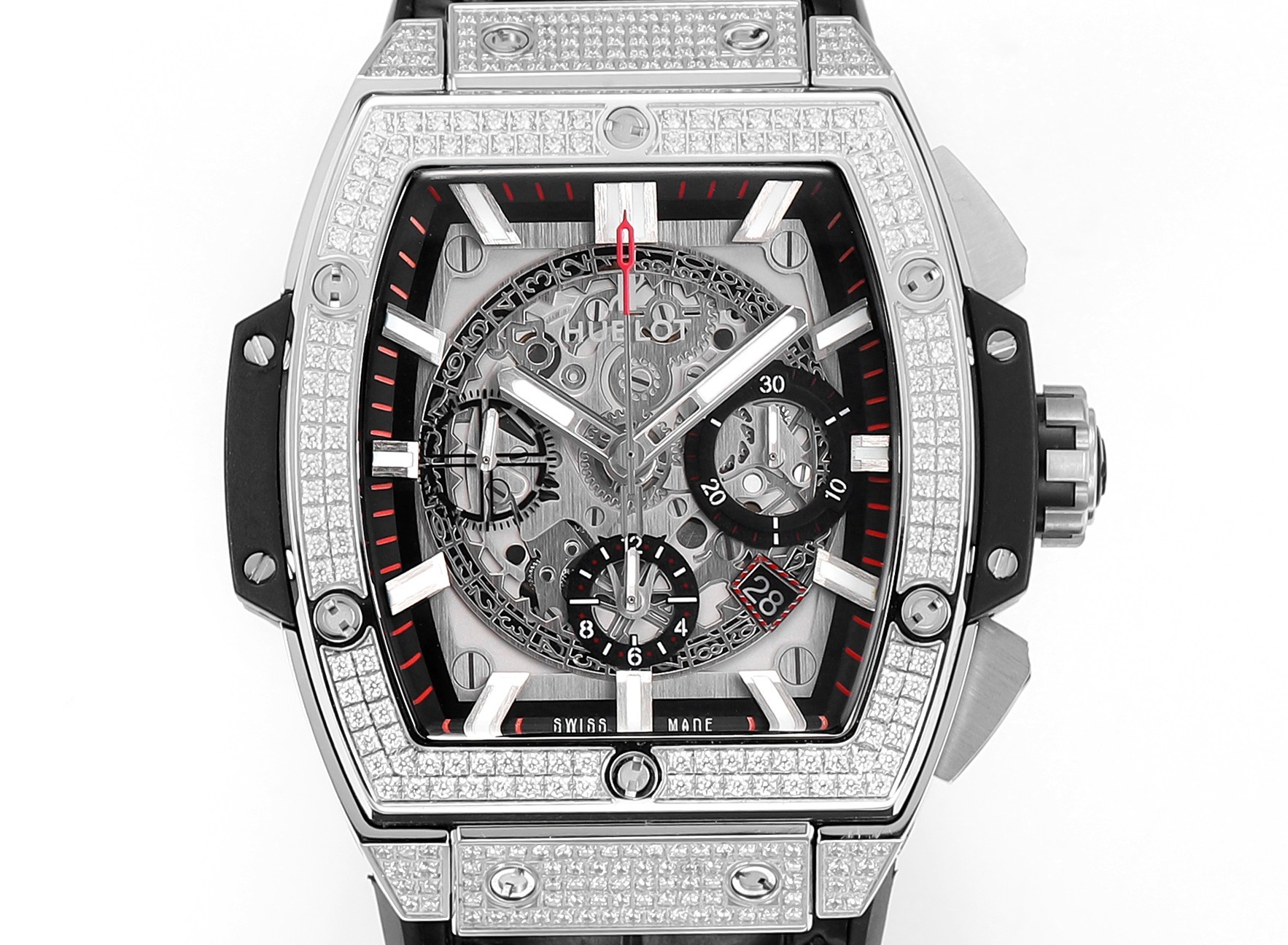 Hublot SPIRIT OF BIG BANG Chronograph, 45 mm Textured rubber strap(1:1 replica)