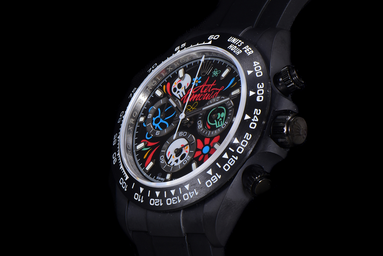 Rolex Daytona-AET x ROLEX x Picasso Crossover-Charles the Great-Black(1:1 replica)