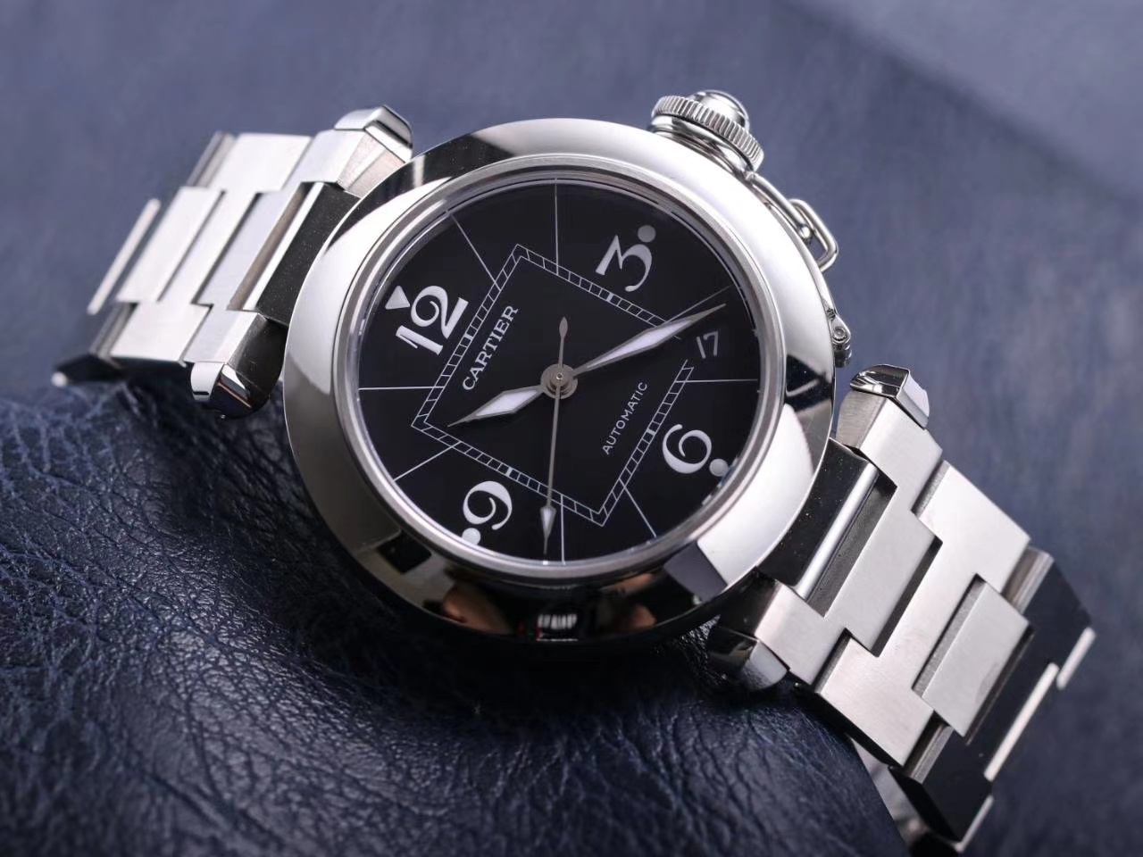 Cartier Pasha W31074M7 Ladies Automatic - Black(1:1 replica)