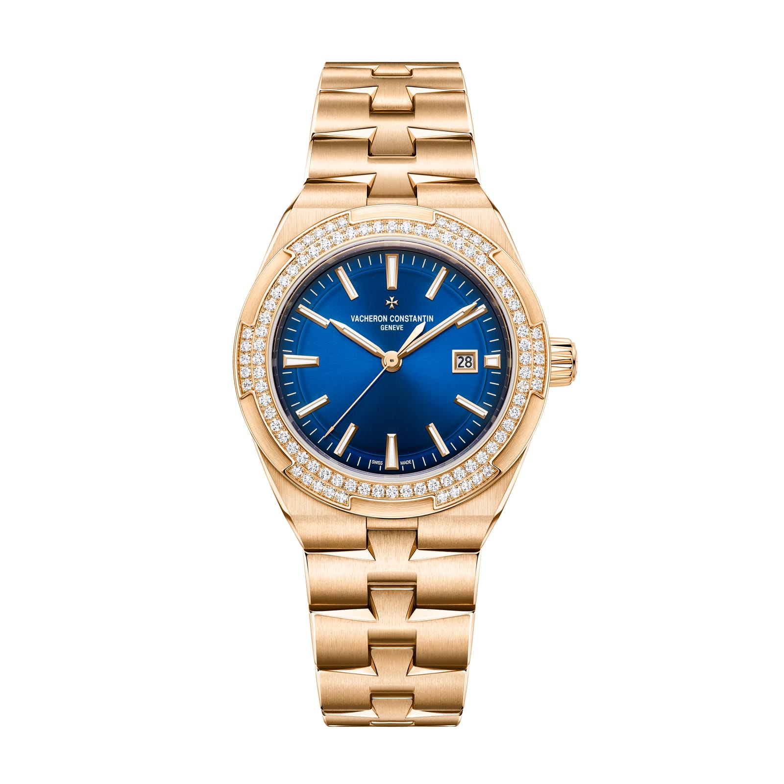 Replica Watches Fake Vacheron Constantin Overseas self-winding 35 MM PINK GOLD(1:1 replica)