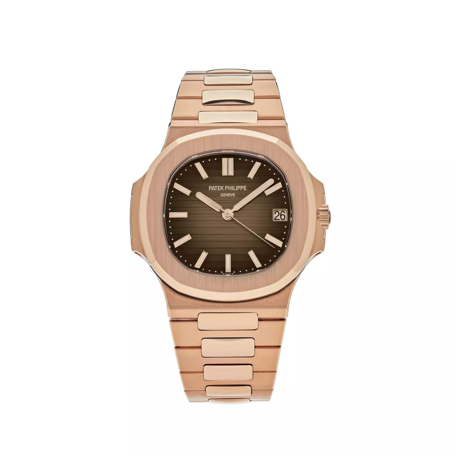 Patek Philippe Nautilus Rose Gold 5711-1R-001 with Light/Dark Brown Gradated dial(1:1 replica)