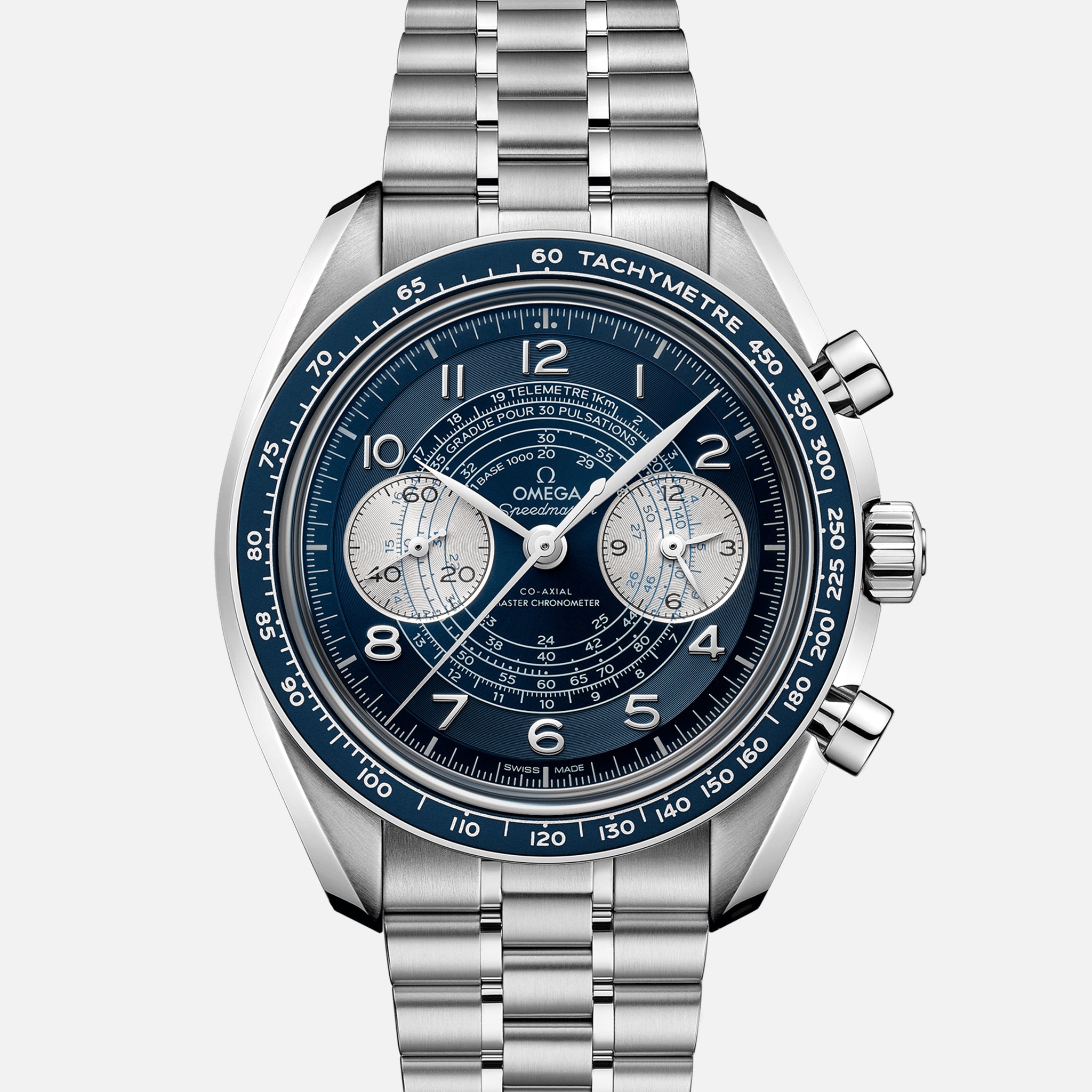 Speedmaster Chronoscope Co-Axial Master Chronometer Chronograph 43mm Blue Dial(1:1 replica)