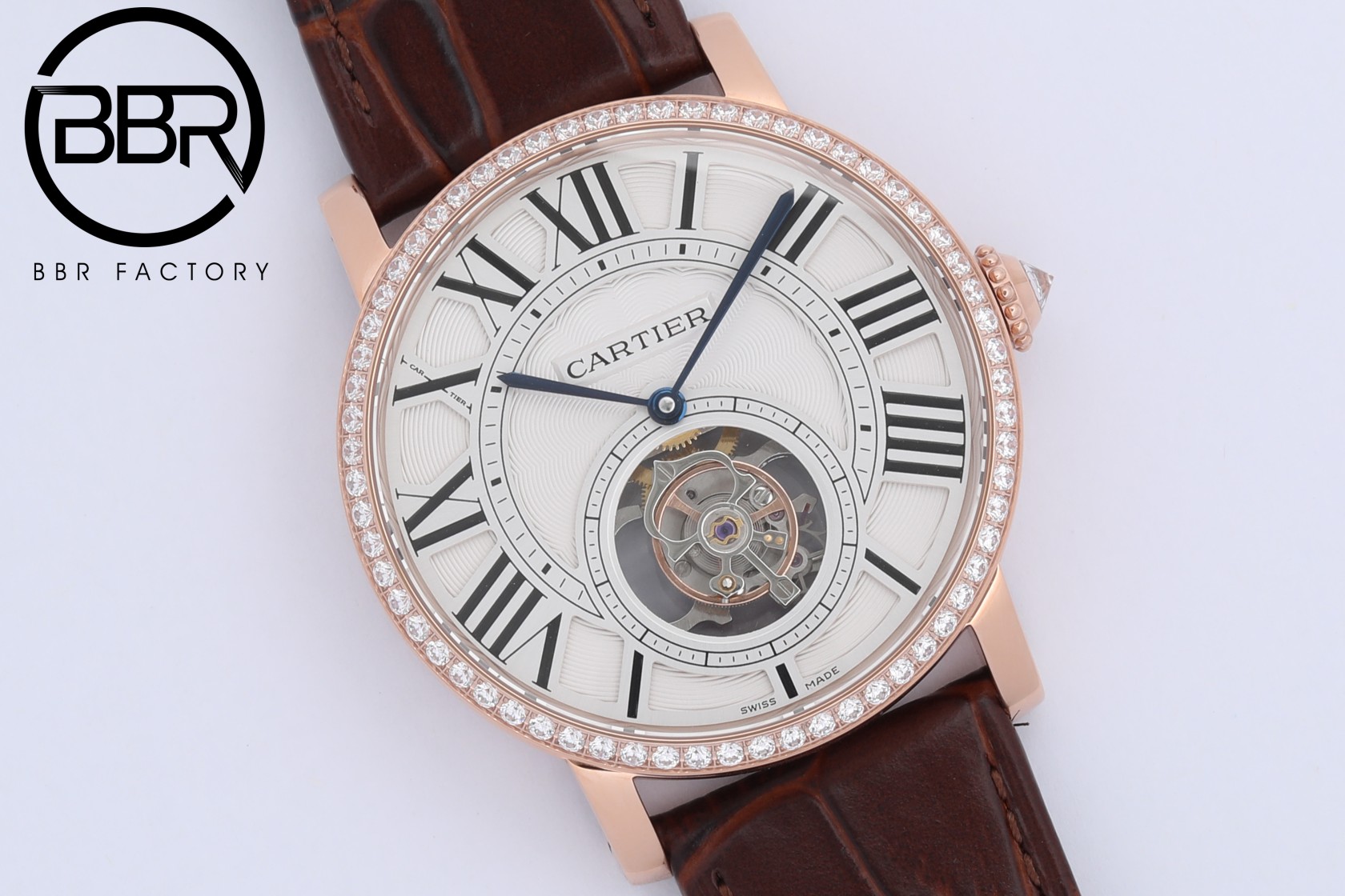 CARTER ROTONDE DE ROMA - Reference - HPI00593 - Cartier One Piece Tourbillon - Pink Gold(1:1 replica)