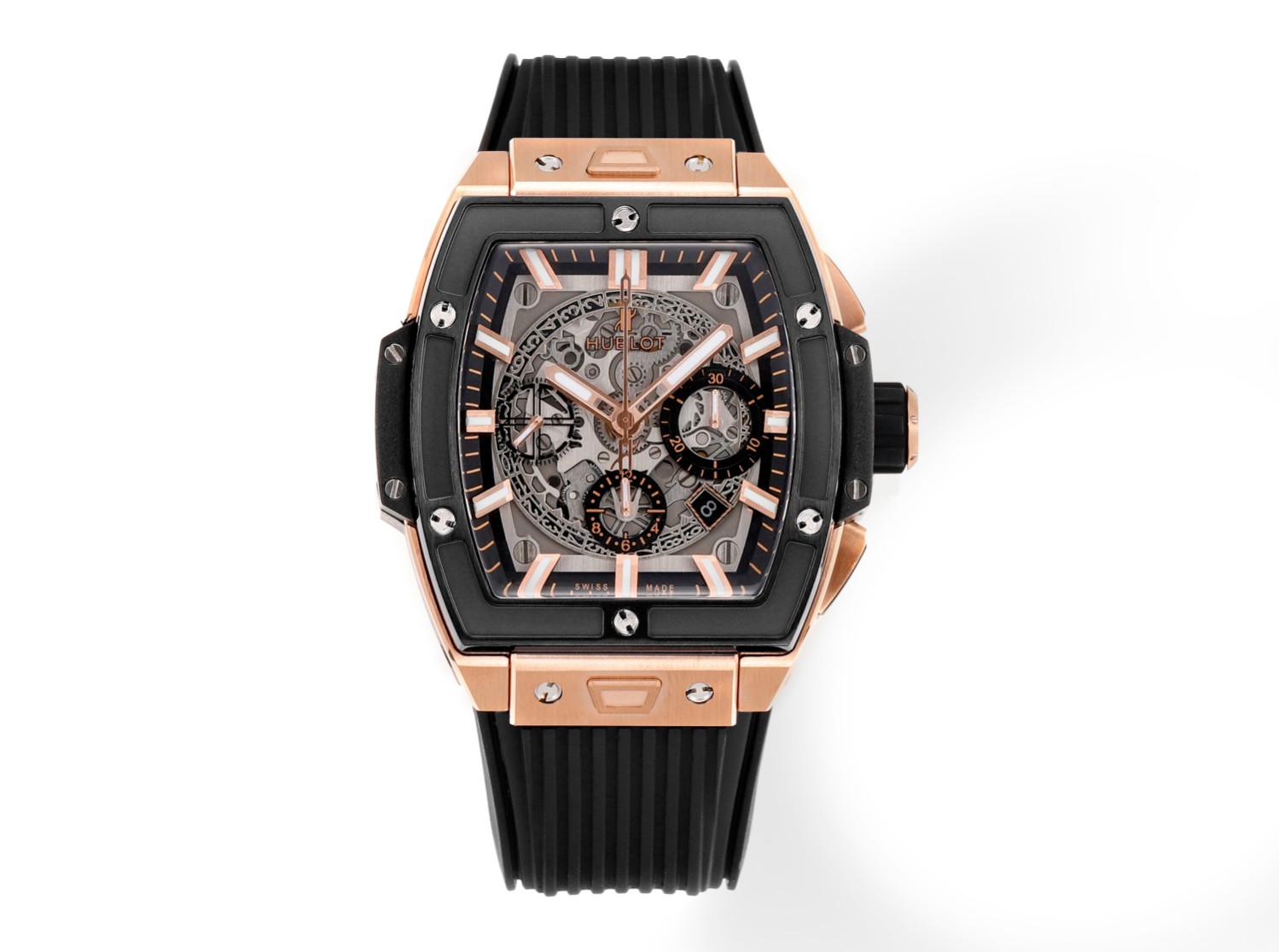 Hublot Spirit of Big Bang Textured Rubber Strap(1:1 replica)