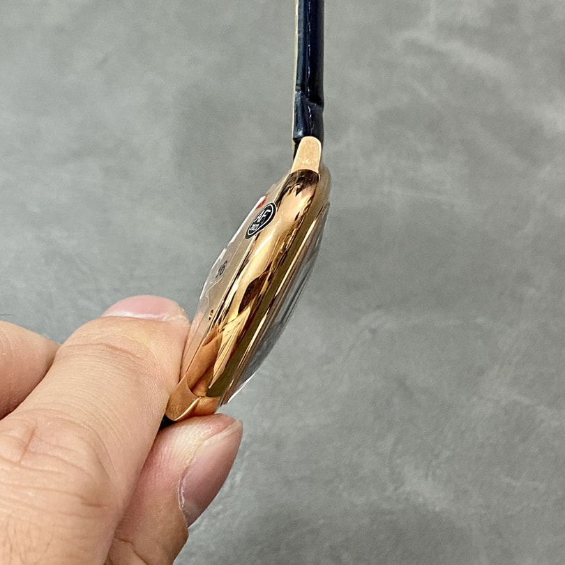 Ballon Bleu De Fake Cartier Watch Rose Gold 42mm Blue Dial Leather Strap WGBB0036 AF(1:1 replica)