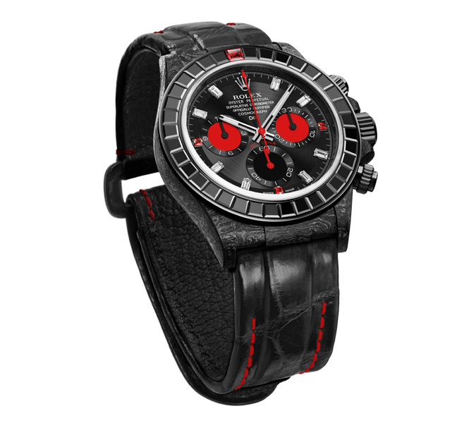 ROLEX Diw Daytona carbon rainbow black 40mm carbon(1:1 replica)