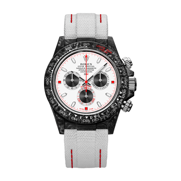 ROLEX Diw Daytona carbon speedster white 40mm oyster black(1:1 replica)