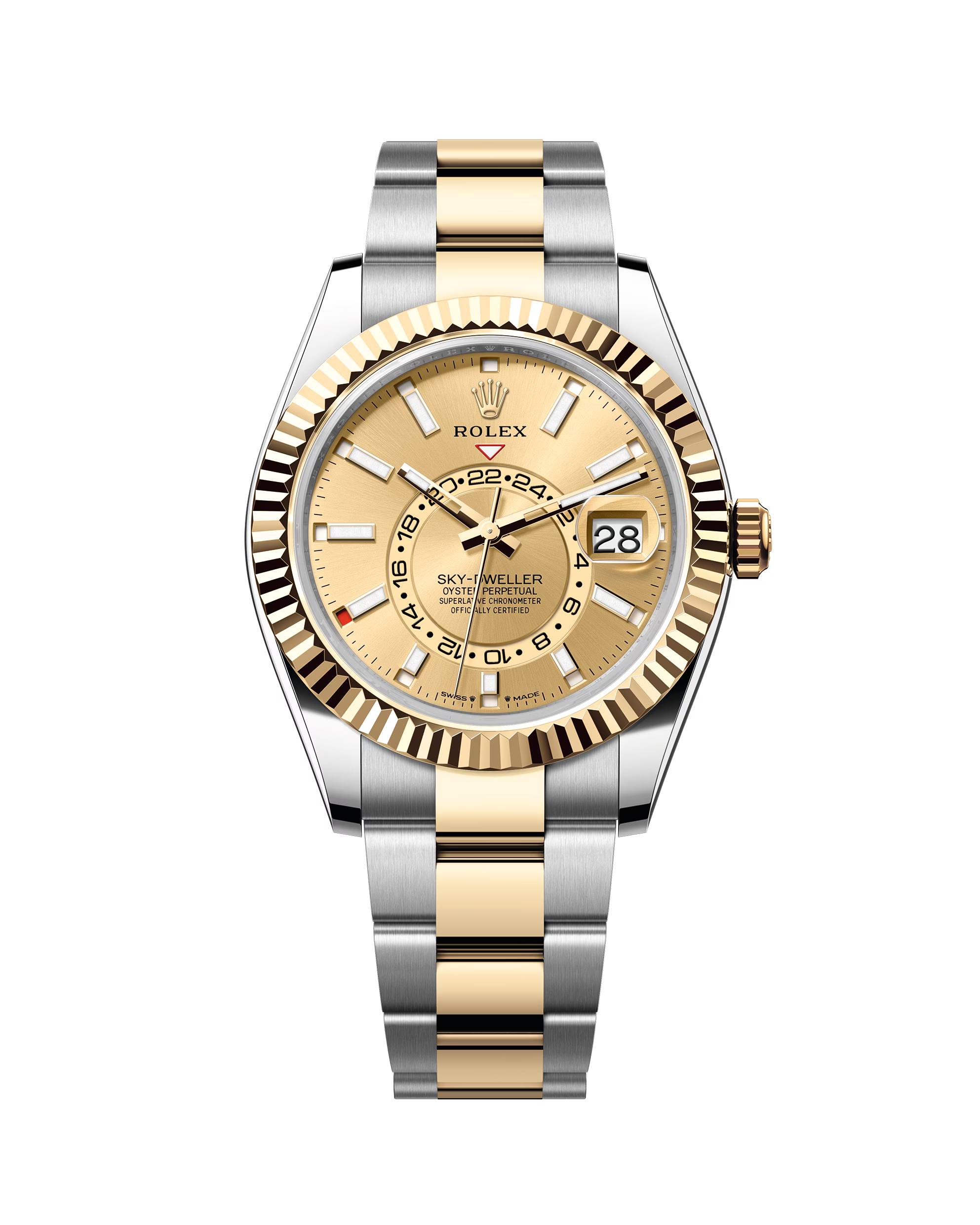 Rolex Sky-Dweller 42mm, Oystersteel and 18k Yellow Gold, Ref# 326933-0001(1:1 replica)