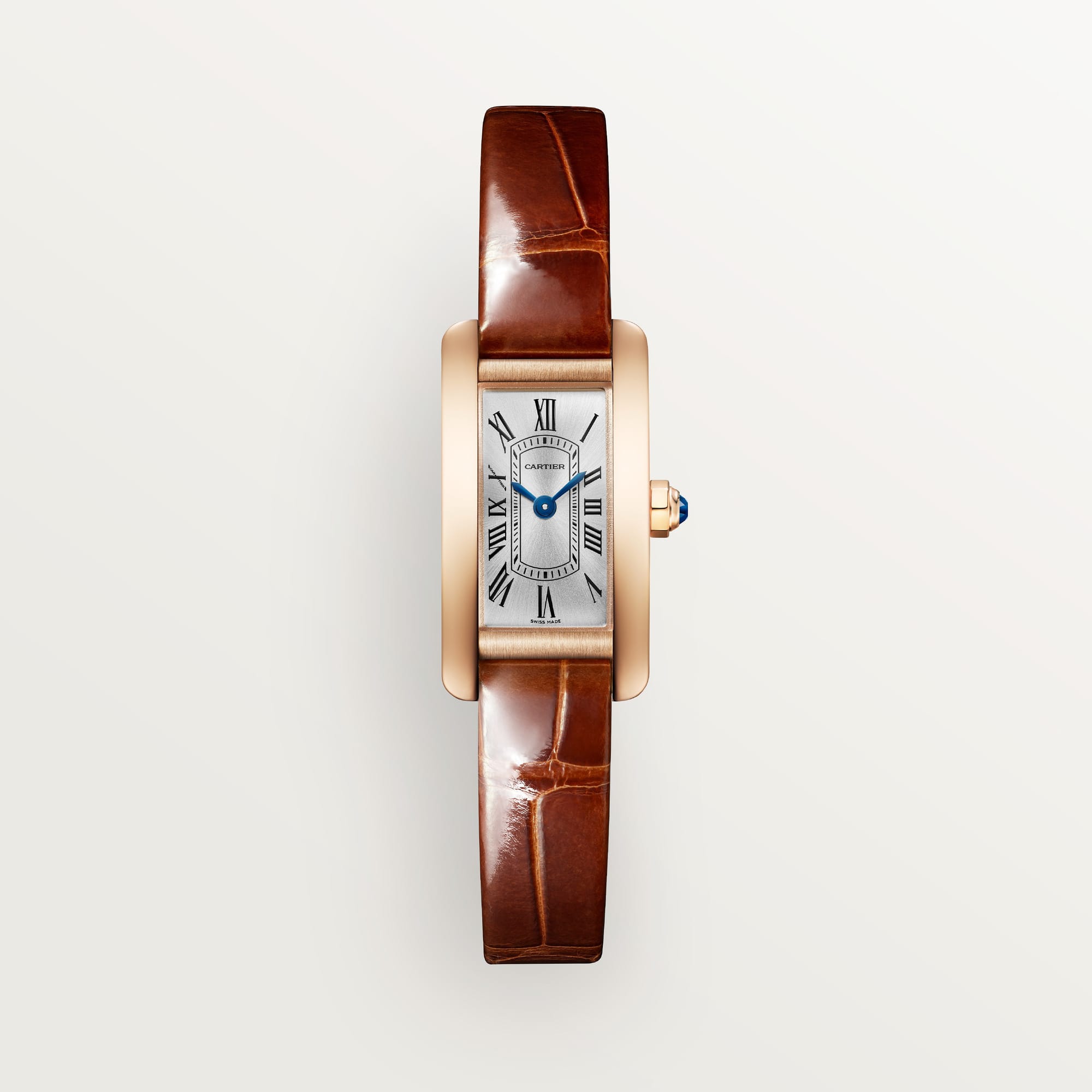 fake cartier watch Tank Americaine mini model quartz movement(1:1 replica)