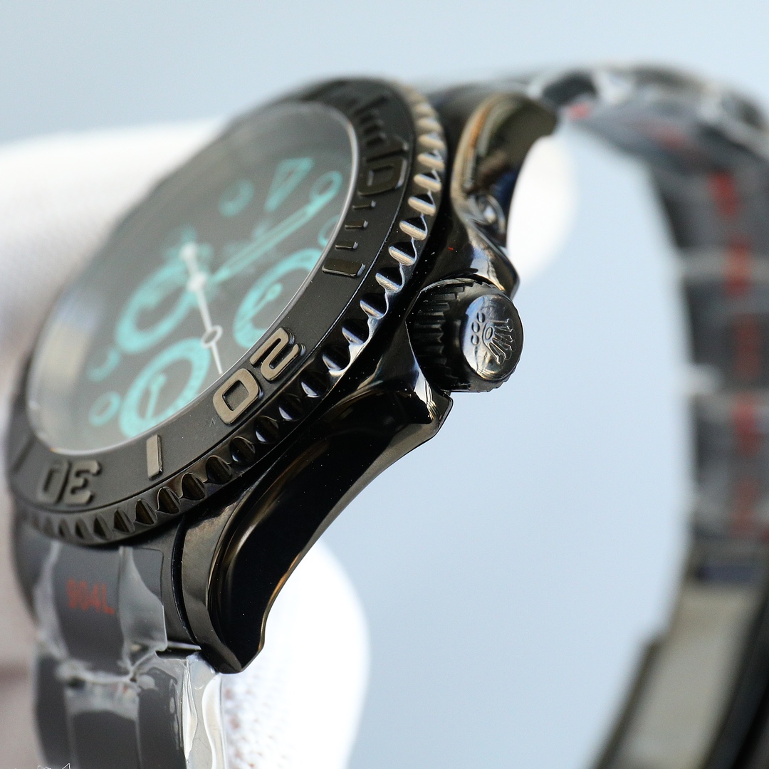 Rolex All Black Yacht Series - Versatile Limited Edition - Maximum Configuration - 40MM - Cyan(1:1 replica)