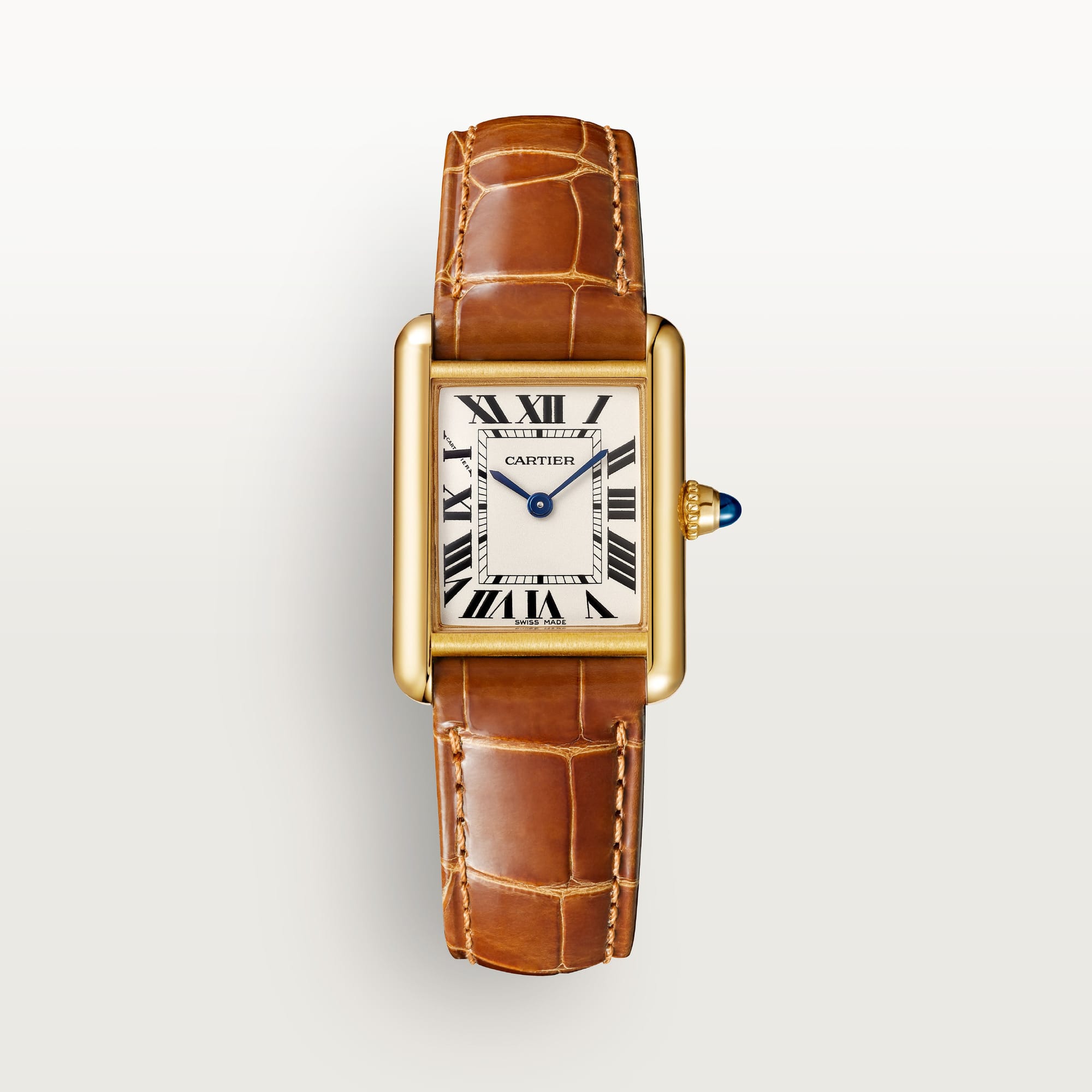 Tank Louis fake cartier watch small model quartz movement(1:1 replica)