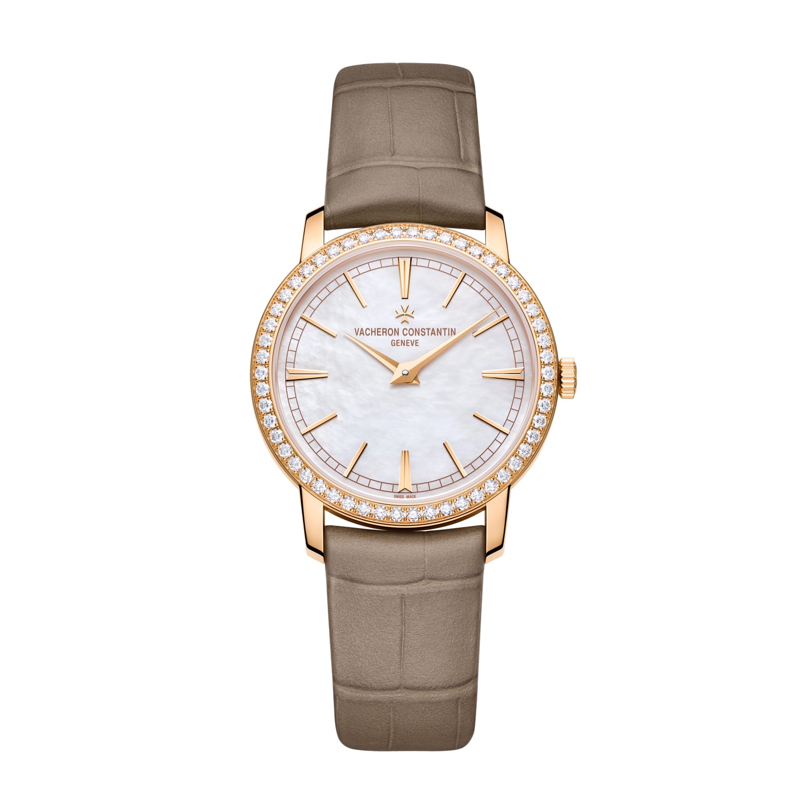 Replica Watches Fake Vacheron Constantin Traditionnelle manual-winding 33 MM PINK GOLD(1:1 replica)
