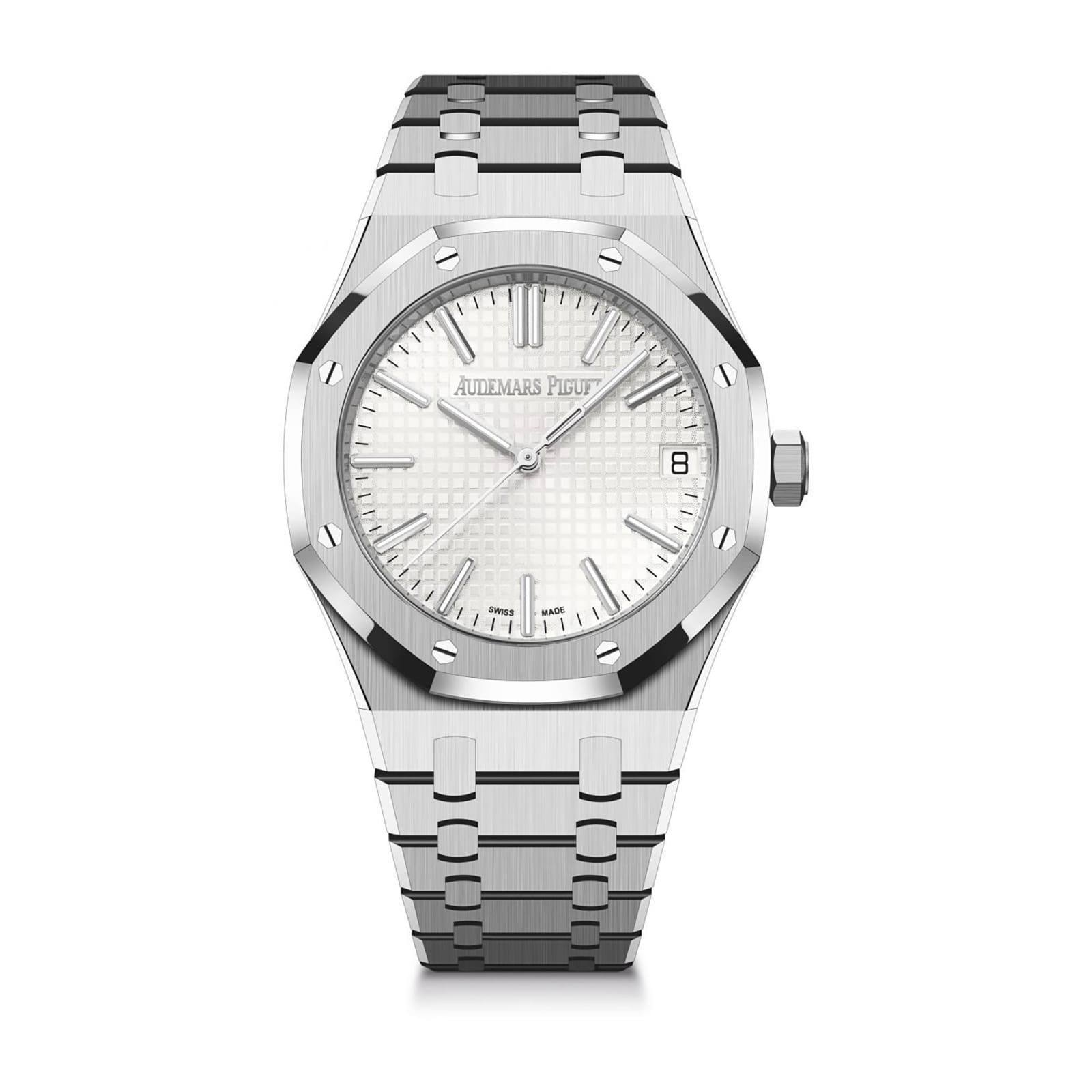 Audemars Piguet replica watch Royal Oak Selfwinding “50th Anniversary” 41mm Stainless Steel Silver Dial 15510ST.OO.1320ST.03-ZF(1:1 replica)