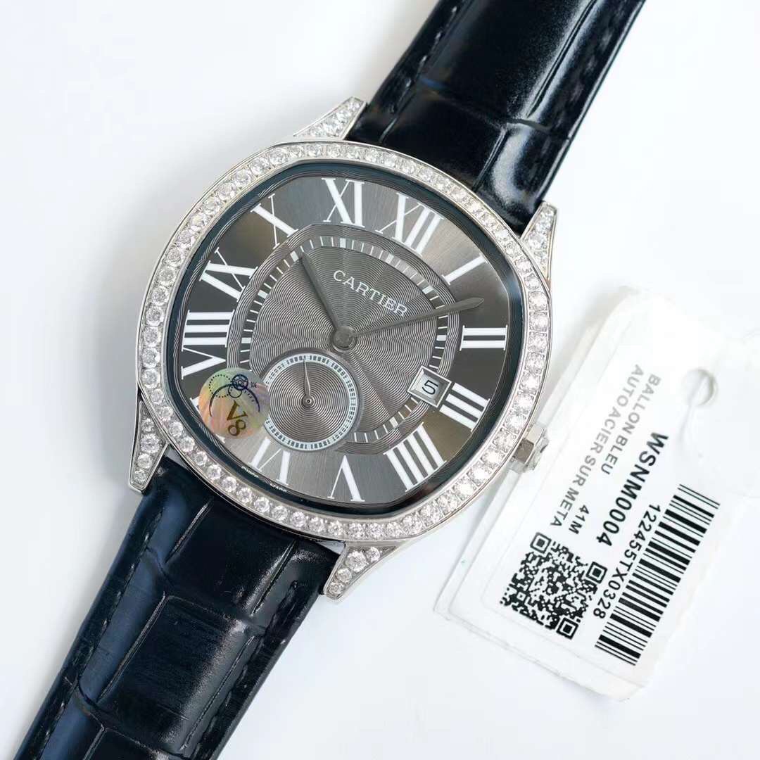 Cartier - Drive de Cartier white gold and diamonds - 40mm(1:1 replica)