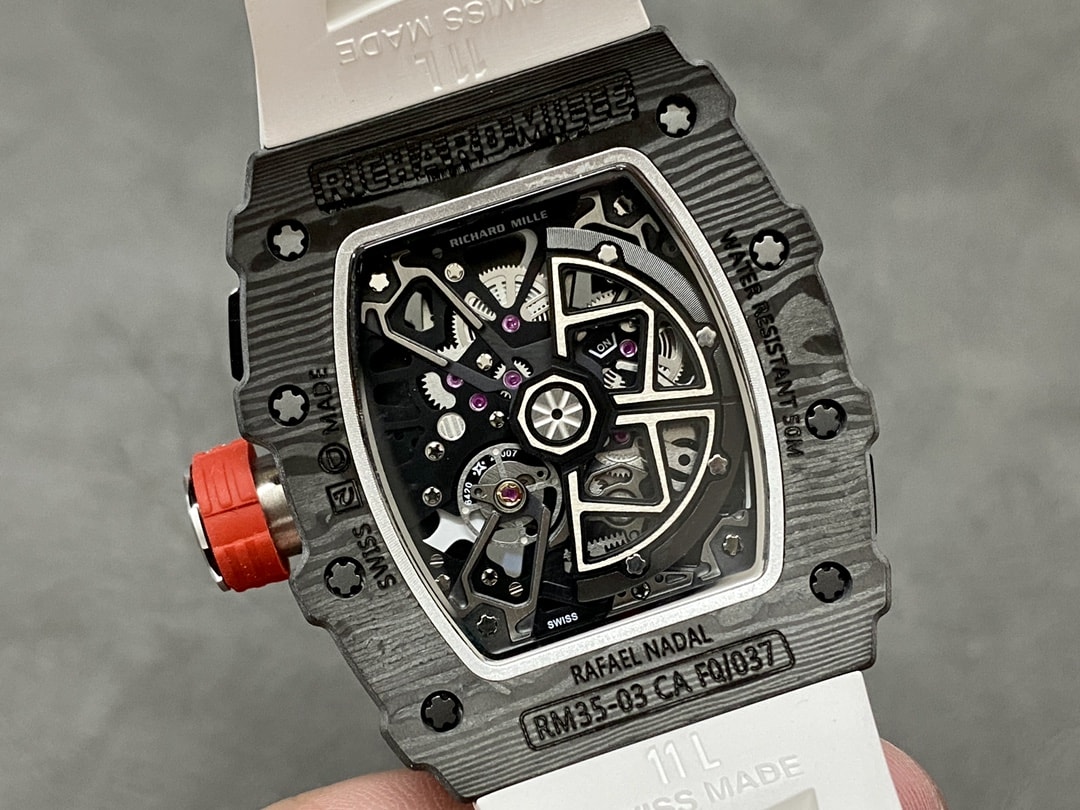 Fake Richard Mille Replica Watch RM 35-03 Automatic Winding Rafael Nadal Carbon TPT(1:1 replica)