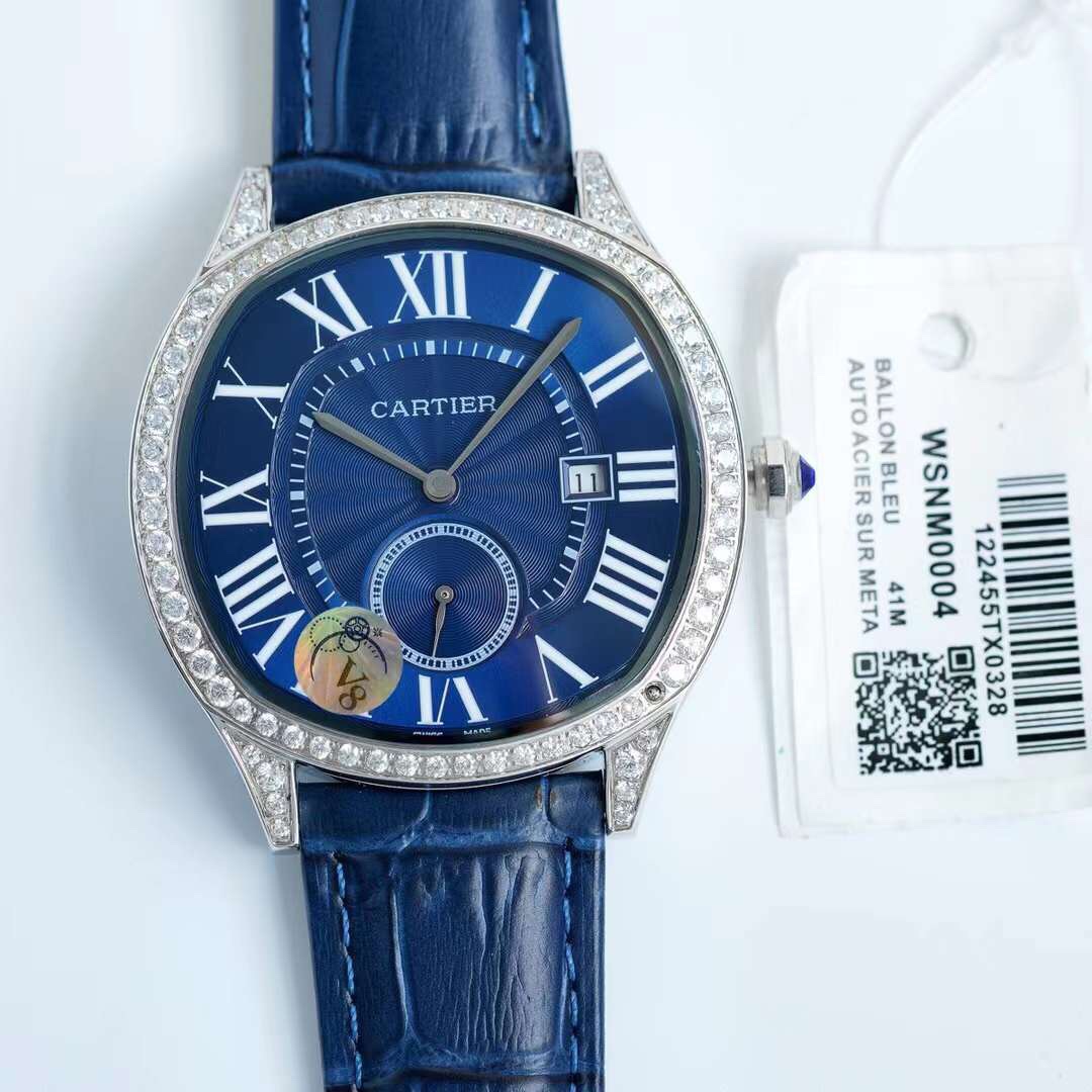 Cartier - Drive de Cartier white gold and diamonds - 40mm(1:1 replica)
