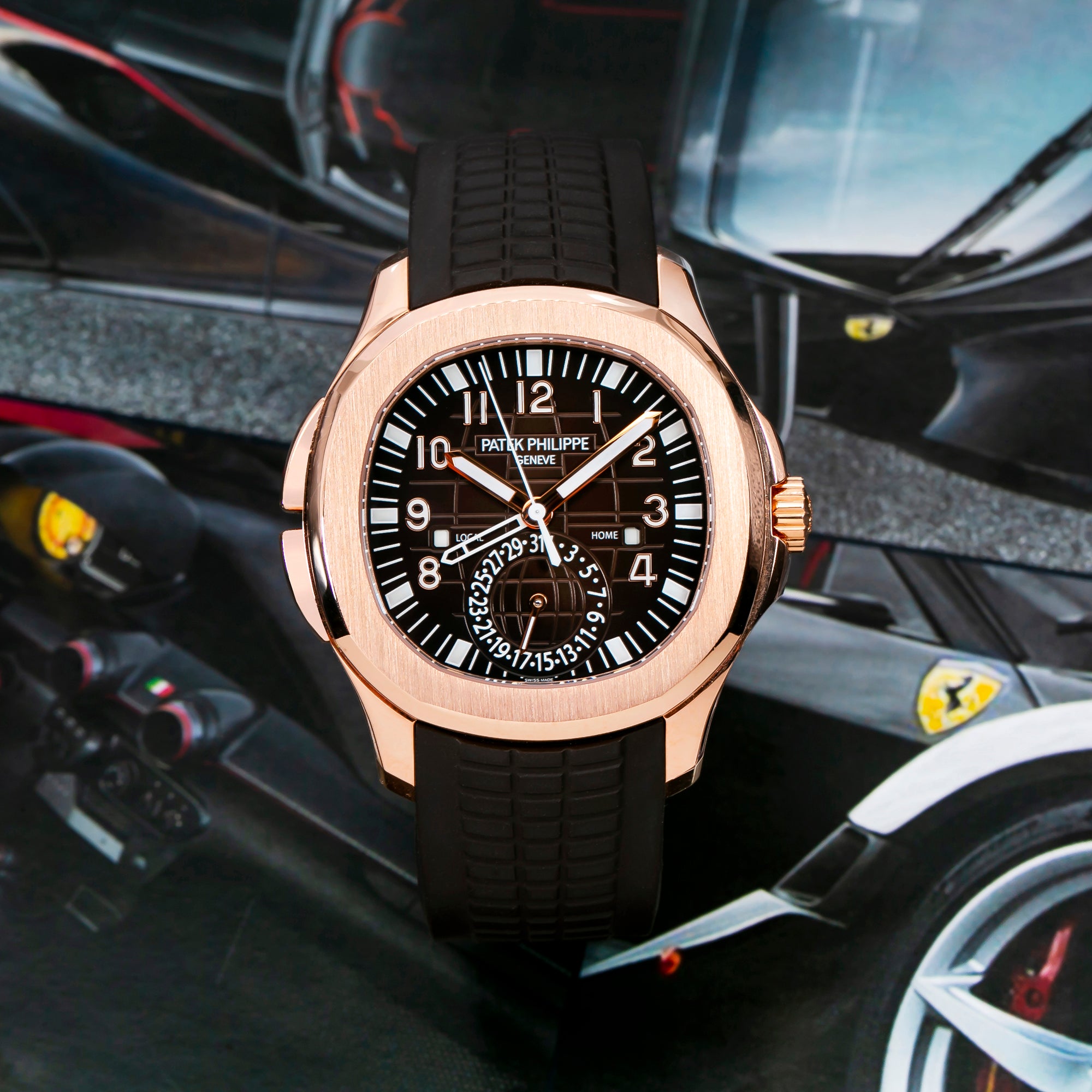 Patek Philippe Aquanaut 5164R-001 40MM Brown Dial With Leather Bracelet(1:1 replica)