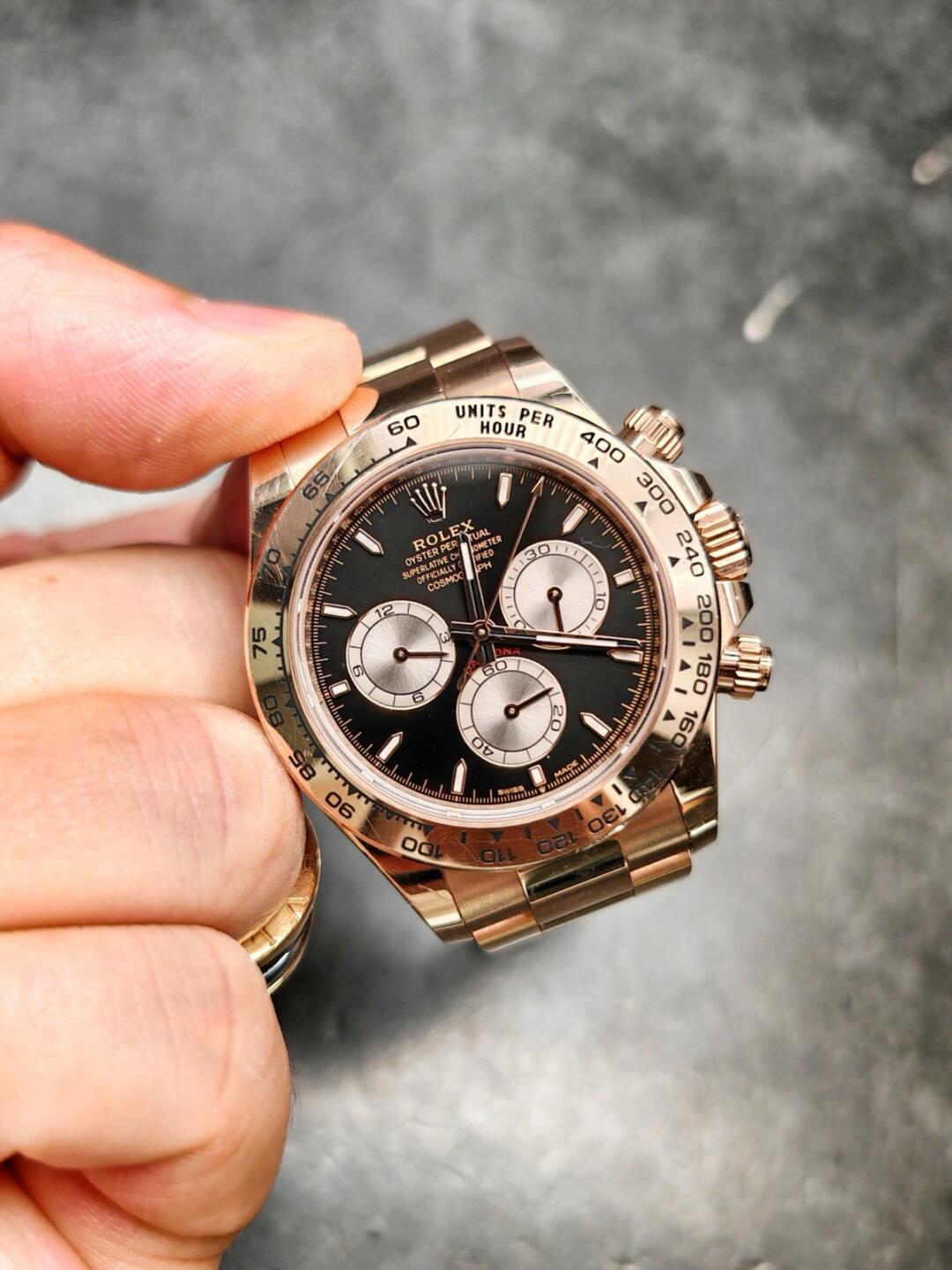Rolex Cosmograph Daytona 40mm, 18k Everose Gold, Ref# 126505-0001(1:1 replica)