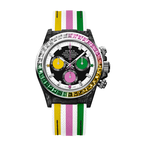 ROLEX Diw Daytona carbon rainbow candy 40mm carbon(1:1 replica)