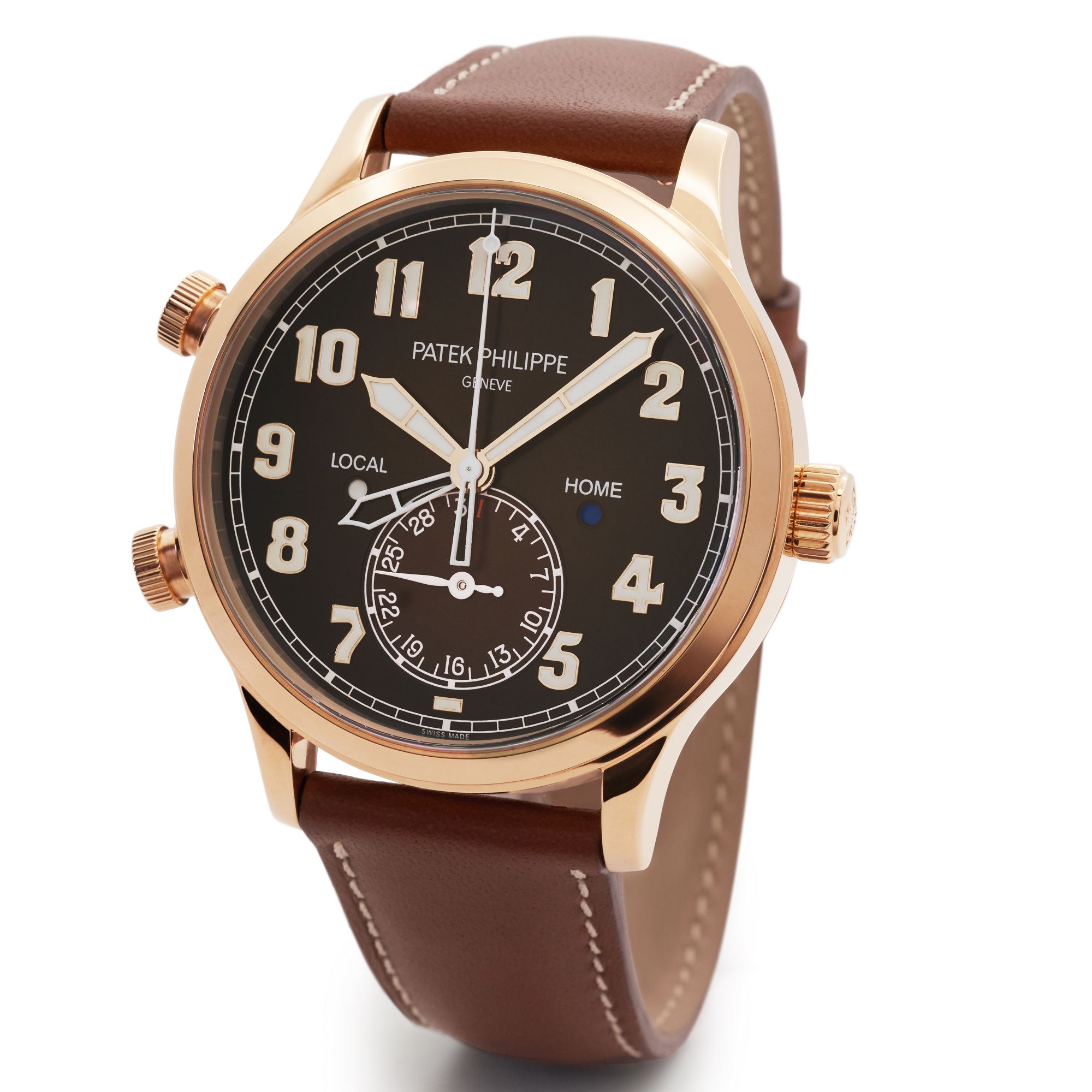 Patek Philippe Complications Calatrava Pilot Travel Time Automatic Men's Watch 5524R-001(1:1 replica)