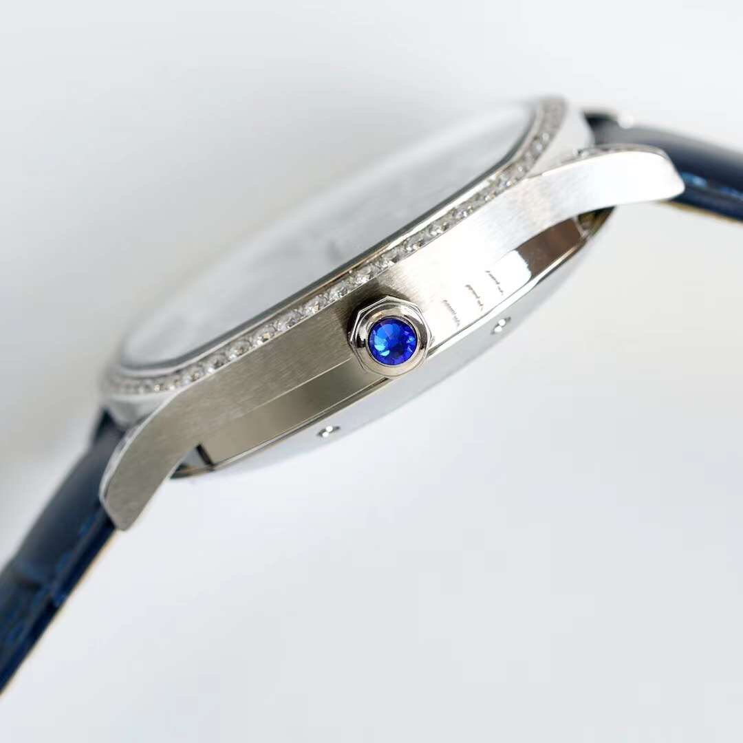 Cartier - Drive de Cartier diamonds in white gold - 40mm smooth(1:1 replica)