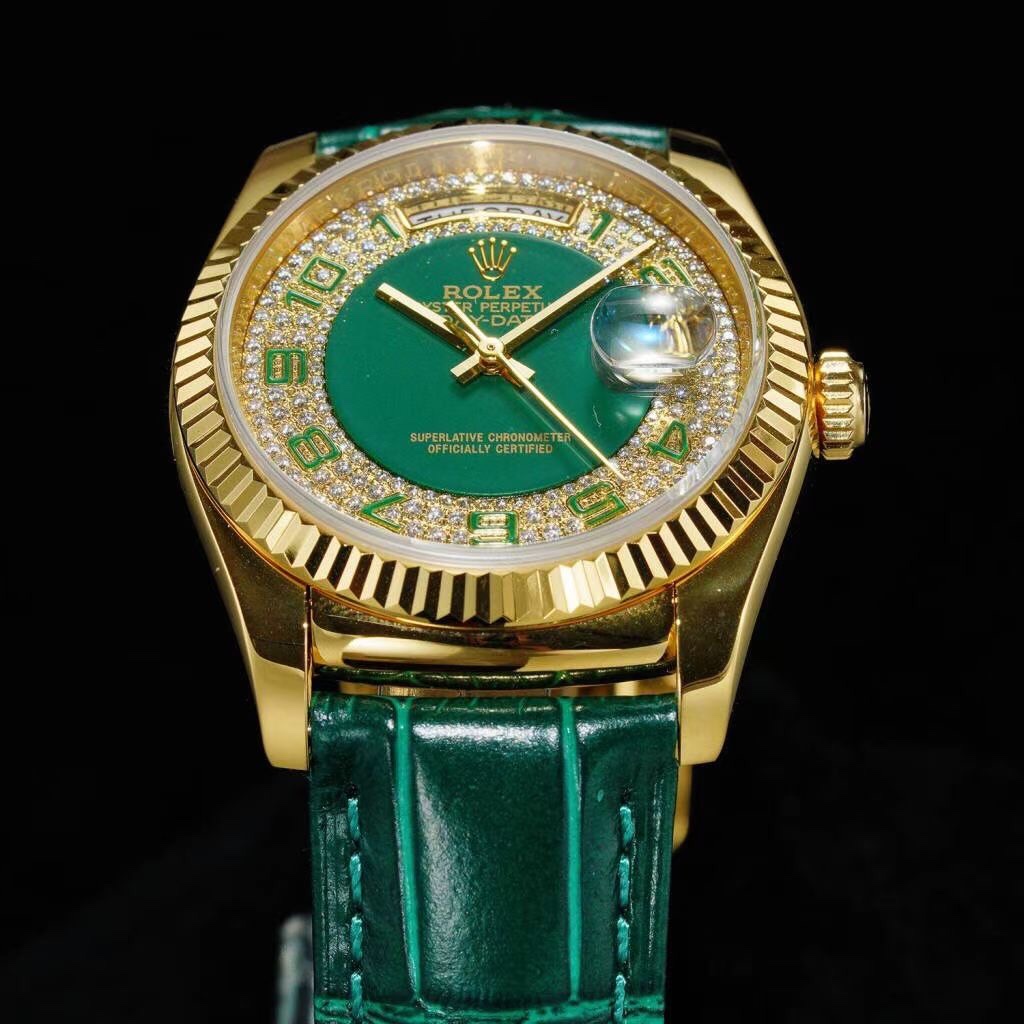 ROLEX day-date 36mm-green enameled starry sky(1:1 replica)