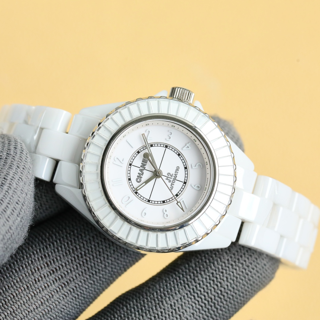 SUPER CERAMIC NEW - CHANEL EXCLUSIVE CALIBER 12.2 WATCH 33mm GODDESS BENEFIT - WHITE(1:1 replica)
