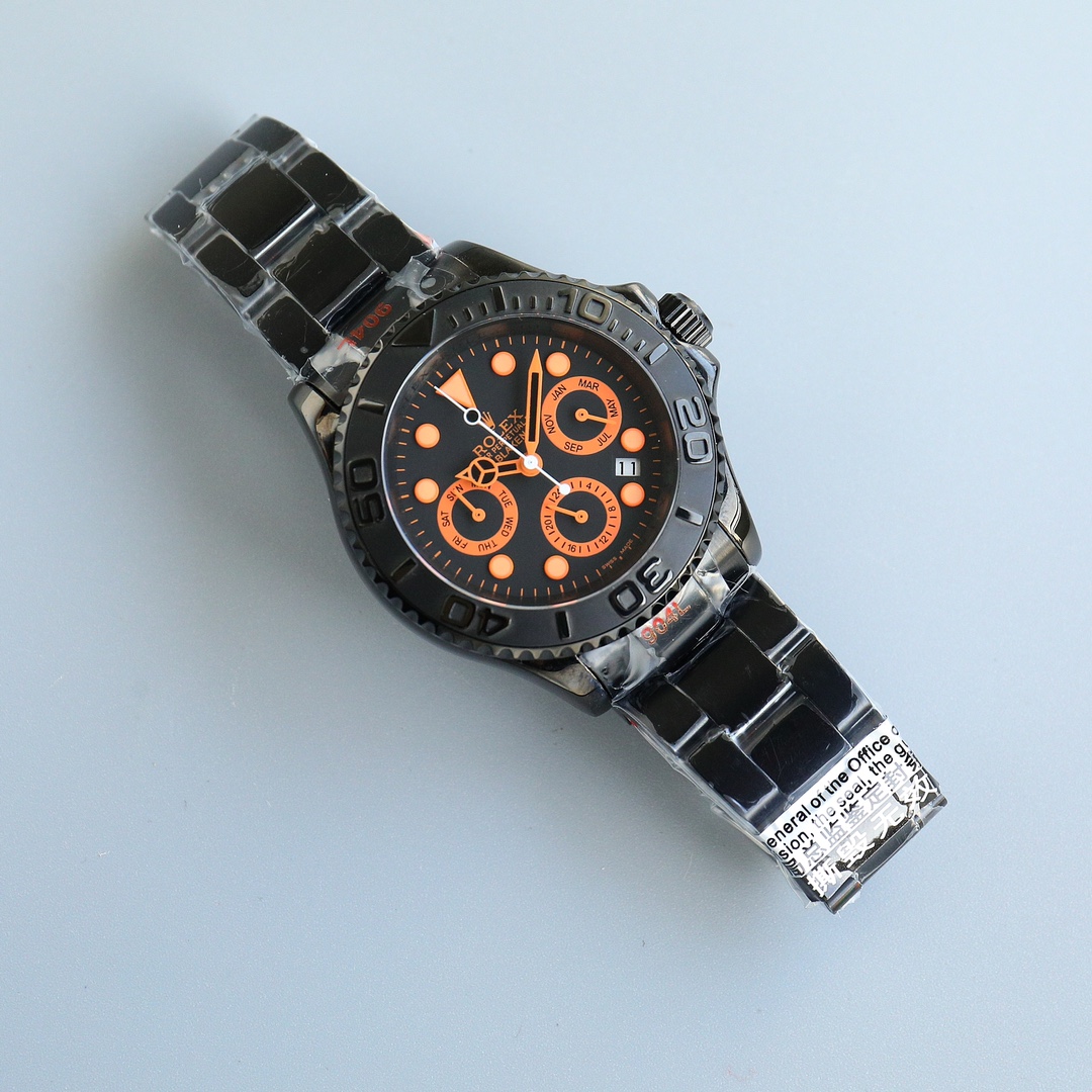 Rolex All Black Yacht Series - Versatile Limited Edition - Maximum Configuration - 40MM - Orange(1:1 replica)