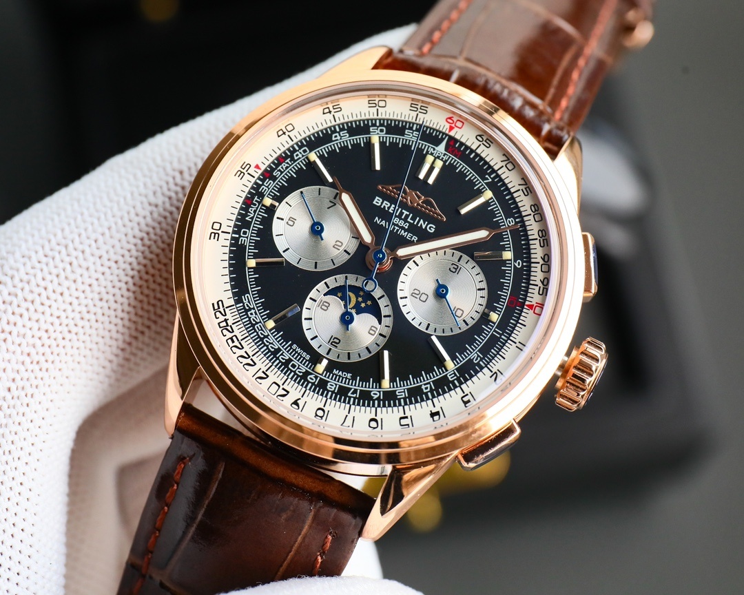 BREITLING, REF. RB2510, PREMIER B25 DATORA 42, 18K PINK GOLD(1:1 replica)